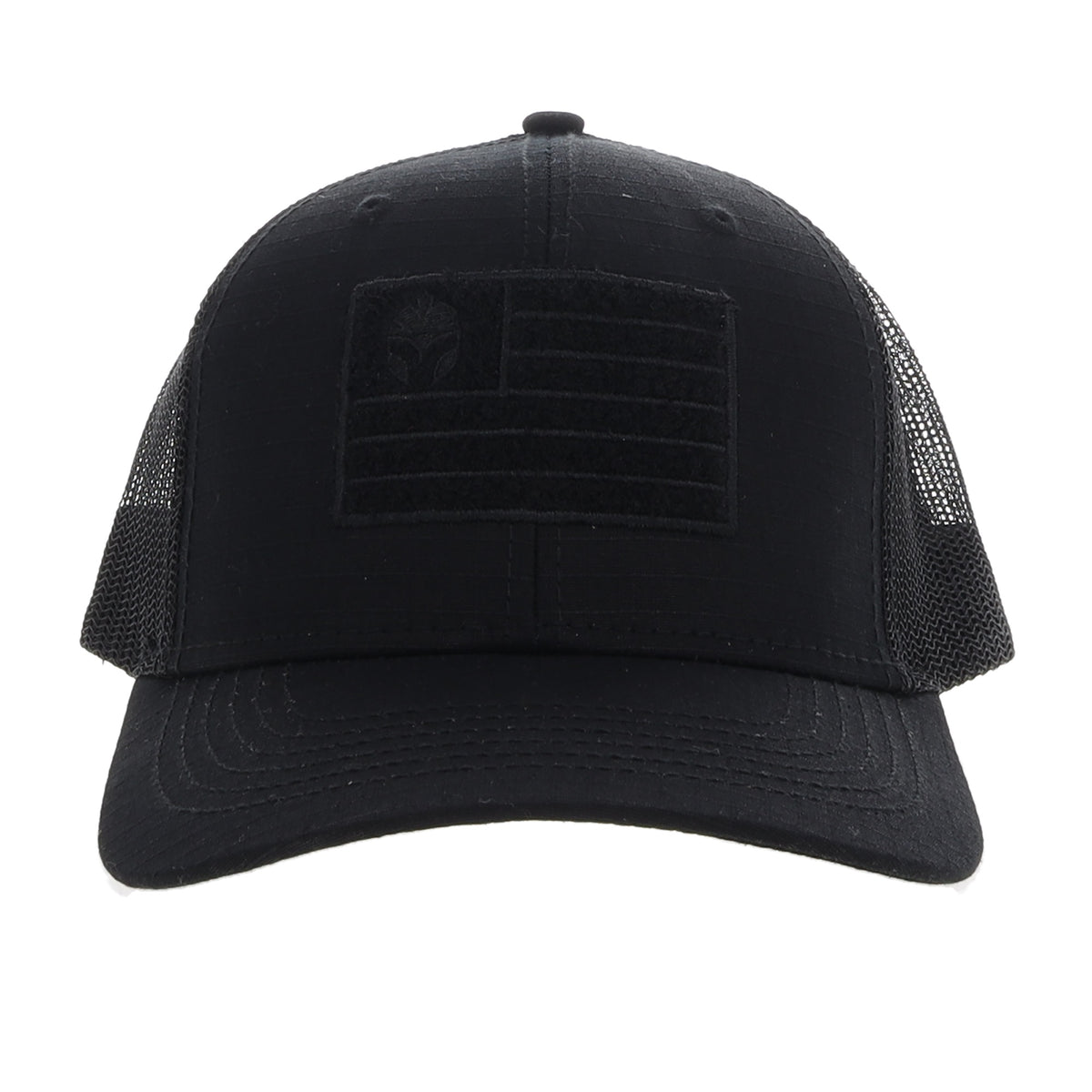Usa Flag Black Structured Snapback Hat