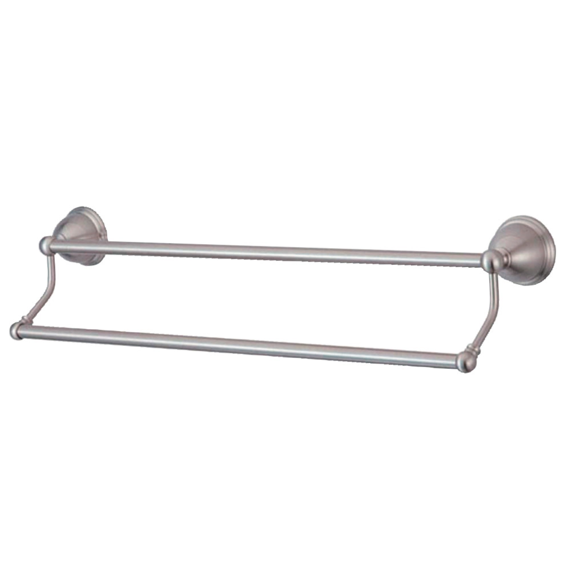 Kingston Brass Ba396318Sn Restoration 18 Dual Towel Bar, Brushed Nickel