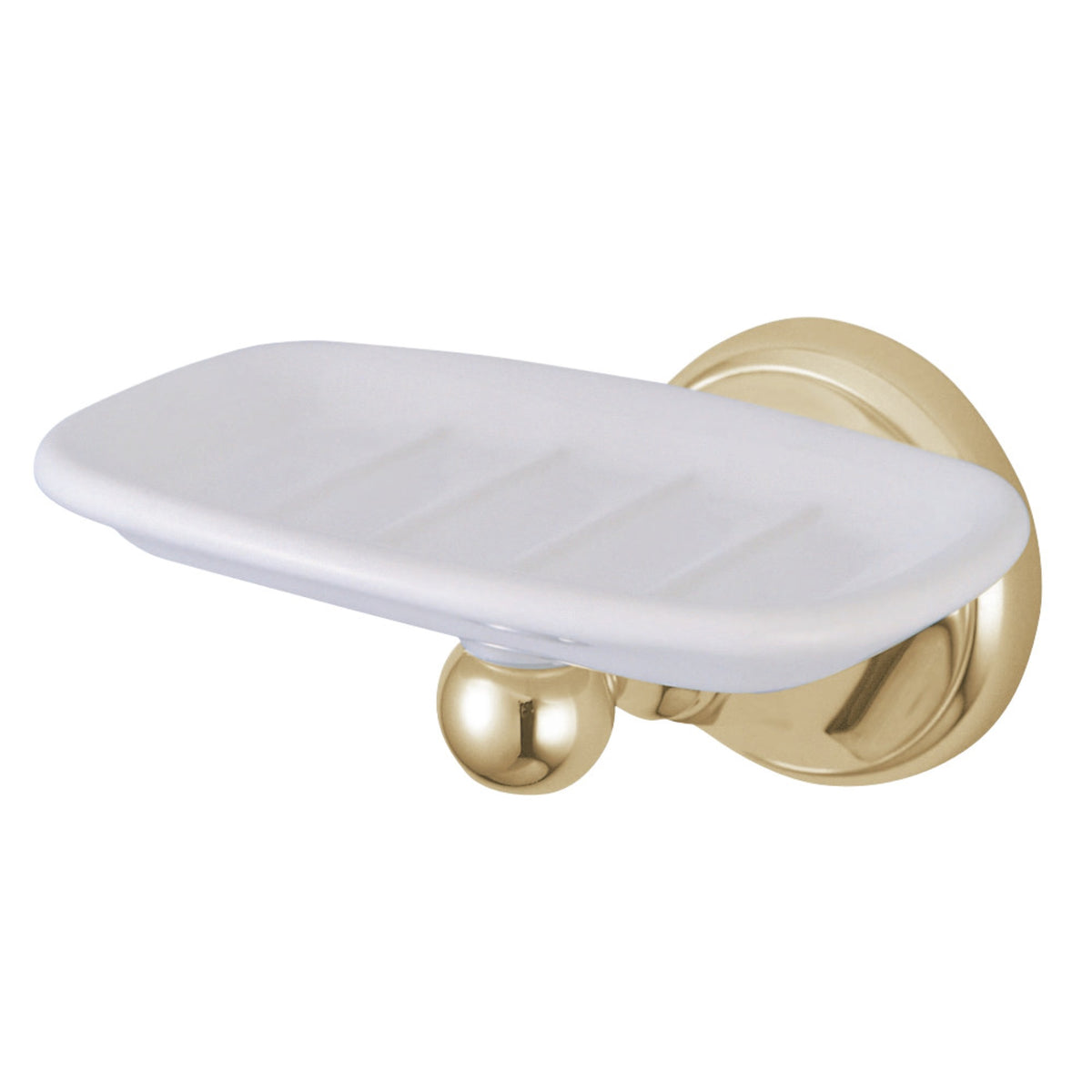 Kingston Brass Ba4815Pb Metropolitan Wall Mount Soap Dish Holder, Polished Brass