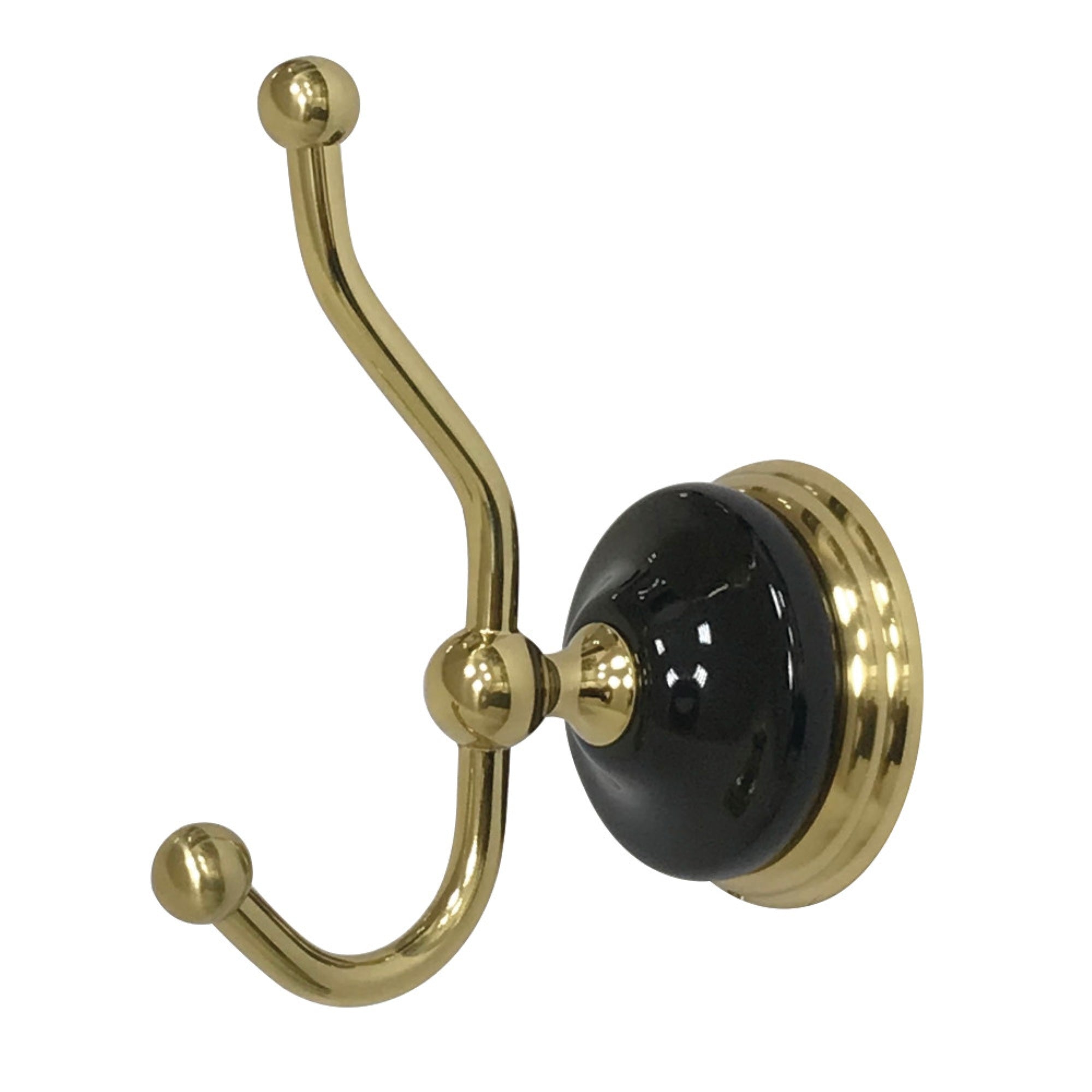Kingston Brass Ba9117Pb Water Onyx Robe Hook, Polished Brass