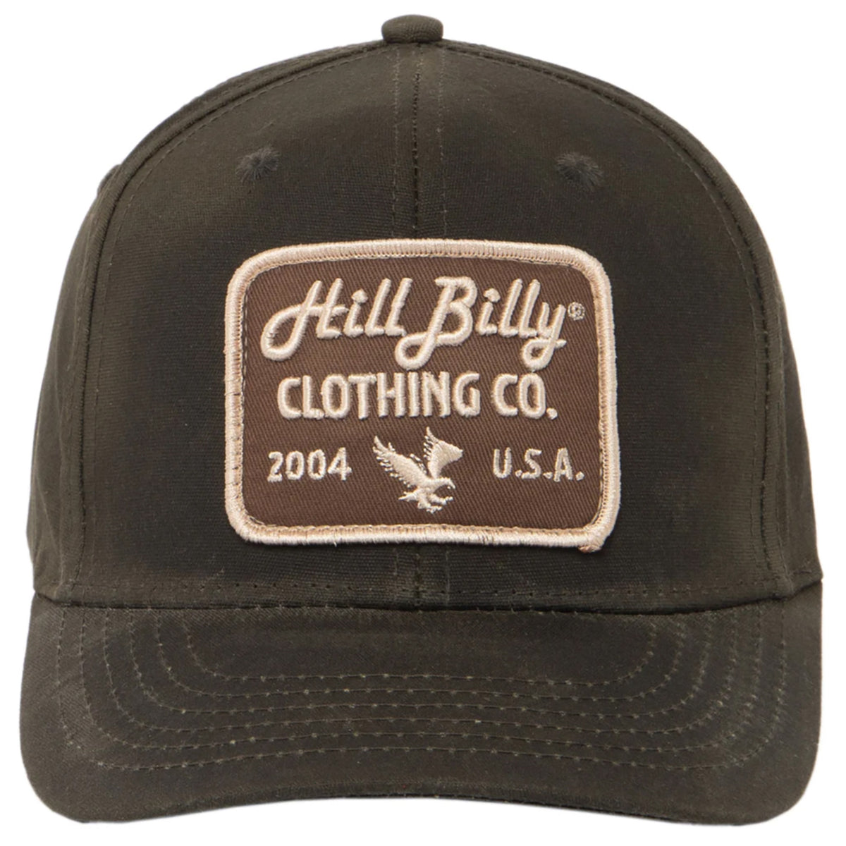 Hillbilly Green Waxed Canvas Snapback