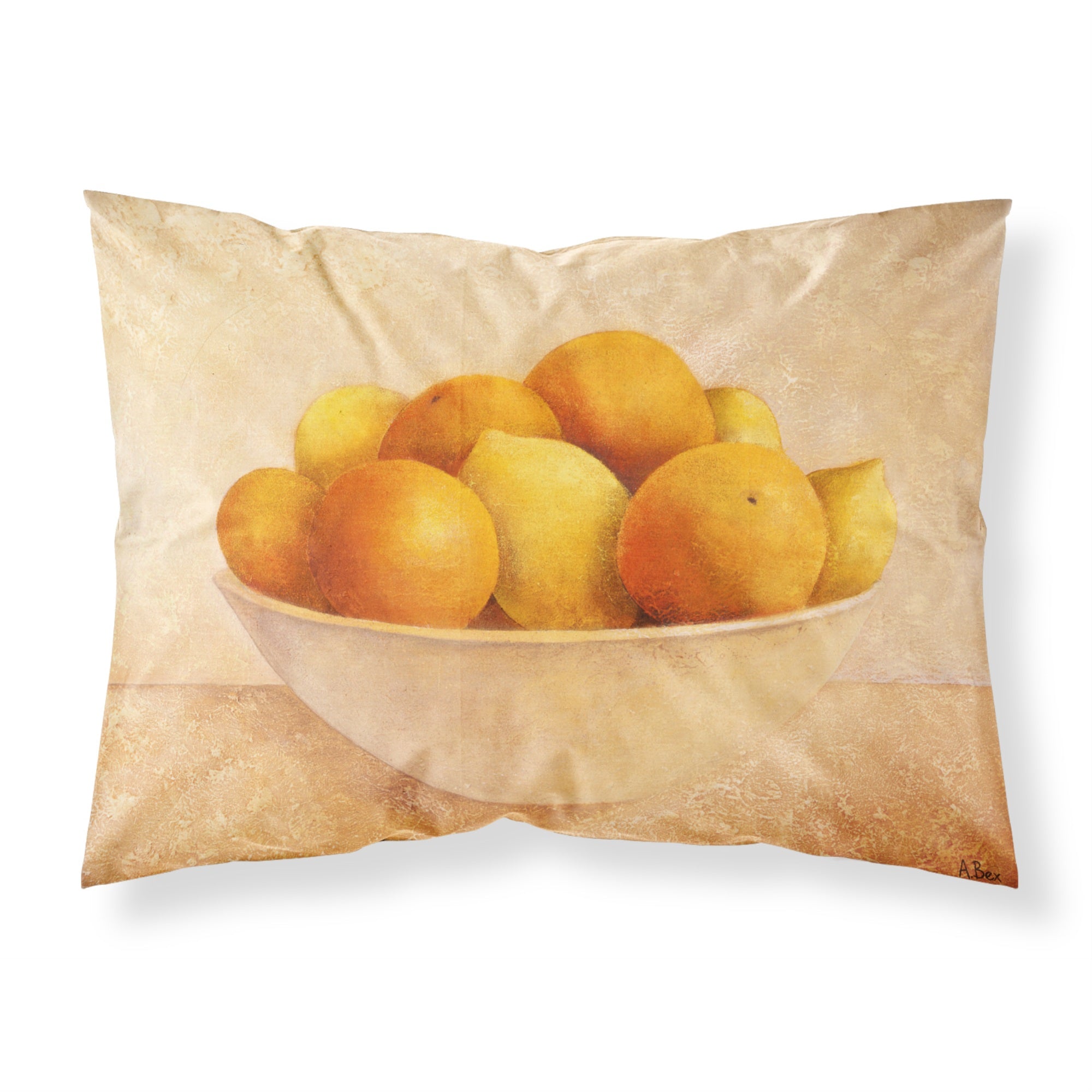 Caroline'S Treasures Oranges & Lemons In A Bowl Fabric Standard Pillowcase Babe0085Pillowcase, Multicolor