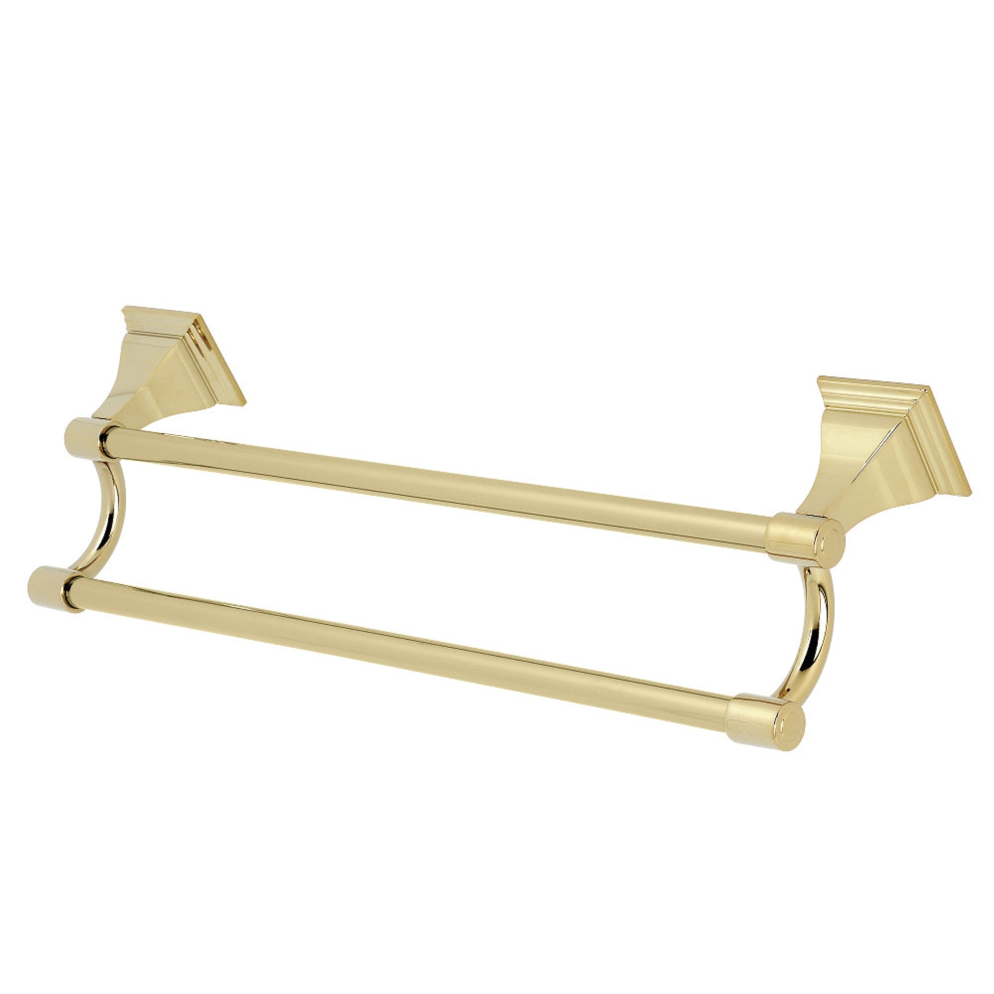 Kingston Brass Bah612318Pb Monarch 18-Inch Dual Towel Bar, Polished Brass