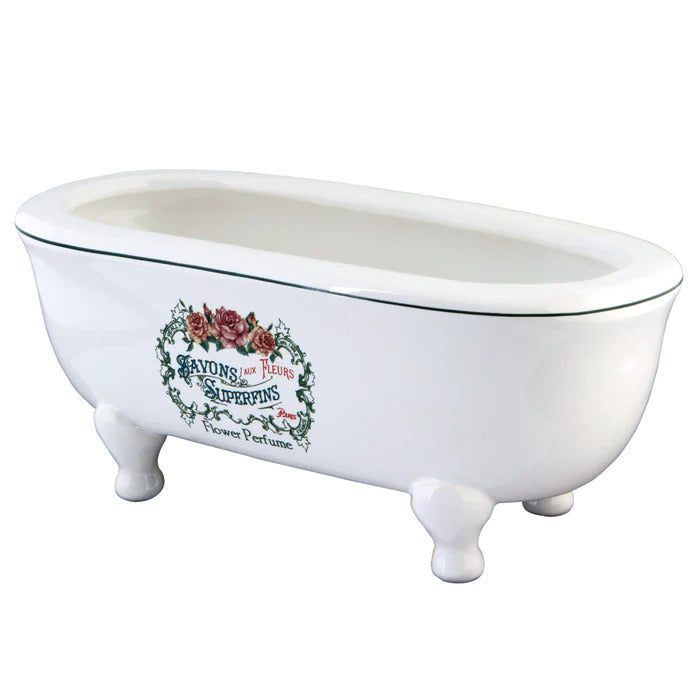 Aqua Eden Batubsrw Savon Superfins 8 Double Ended Clawfoot Tub Decorative Soap Dish