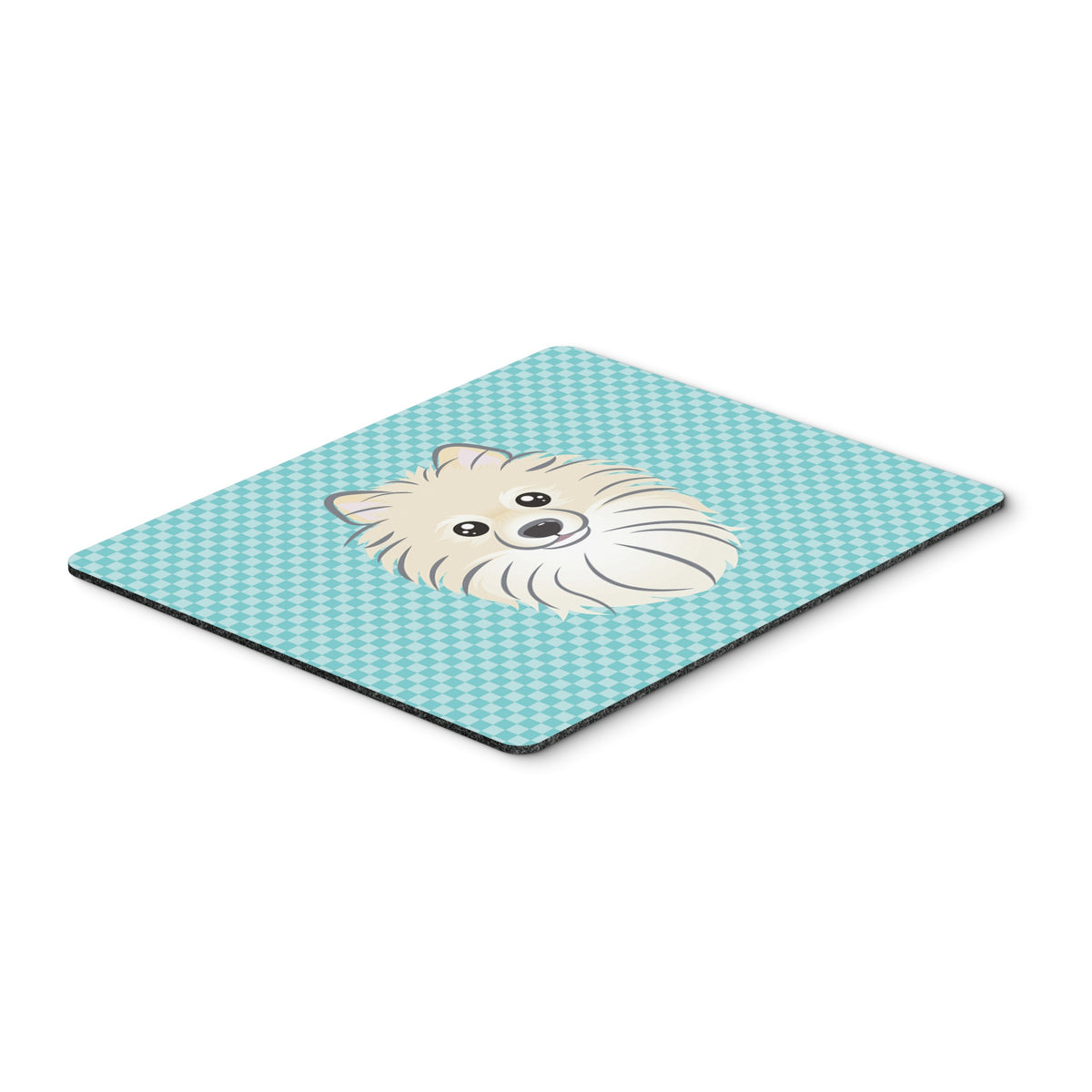 Caroline'S Treasures Checkerboard Blue Pomeranian Mouse Pad/Hot Pad/Trivet (Bb1145Mp)