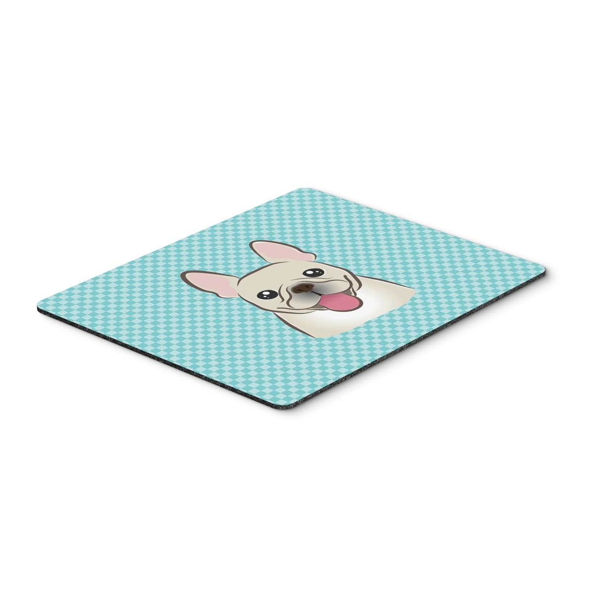 Caroline'S Treasures Checkerboard Blue French Bulldog Mouse Pad/Hot Pad/Trivet (Bb1176Mp)