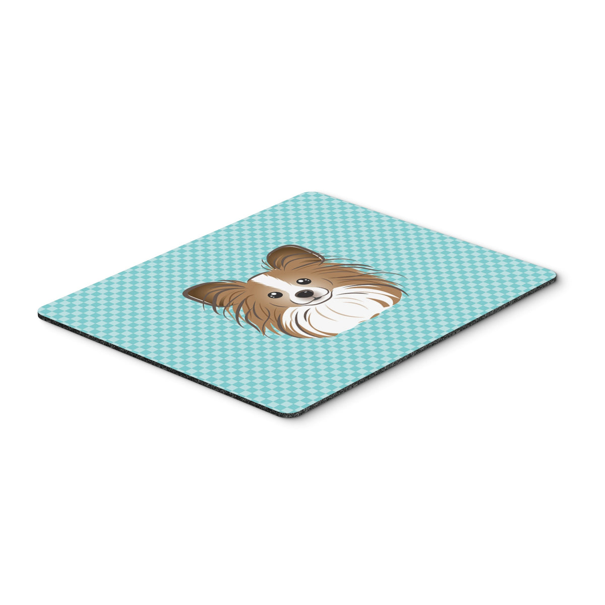 Caroline'S Treasures Checkerboard Blue Papillon Mouse Pad/Hot Pad/Trivet (Bb1186Mp)