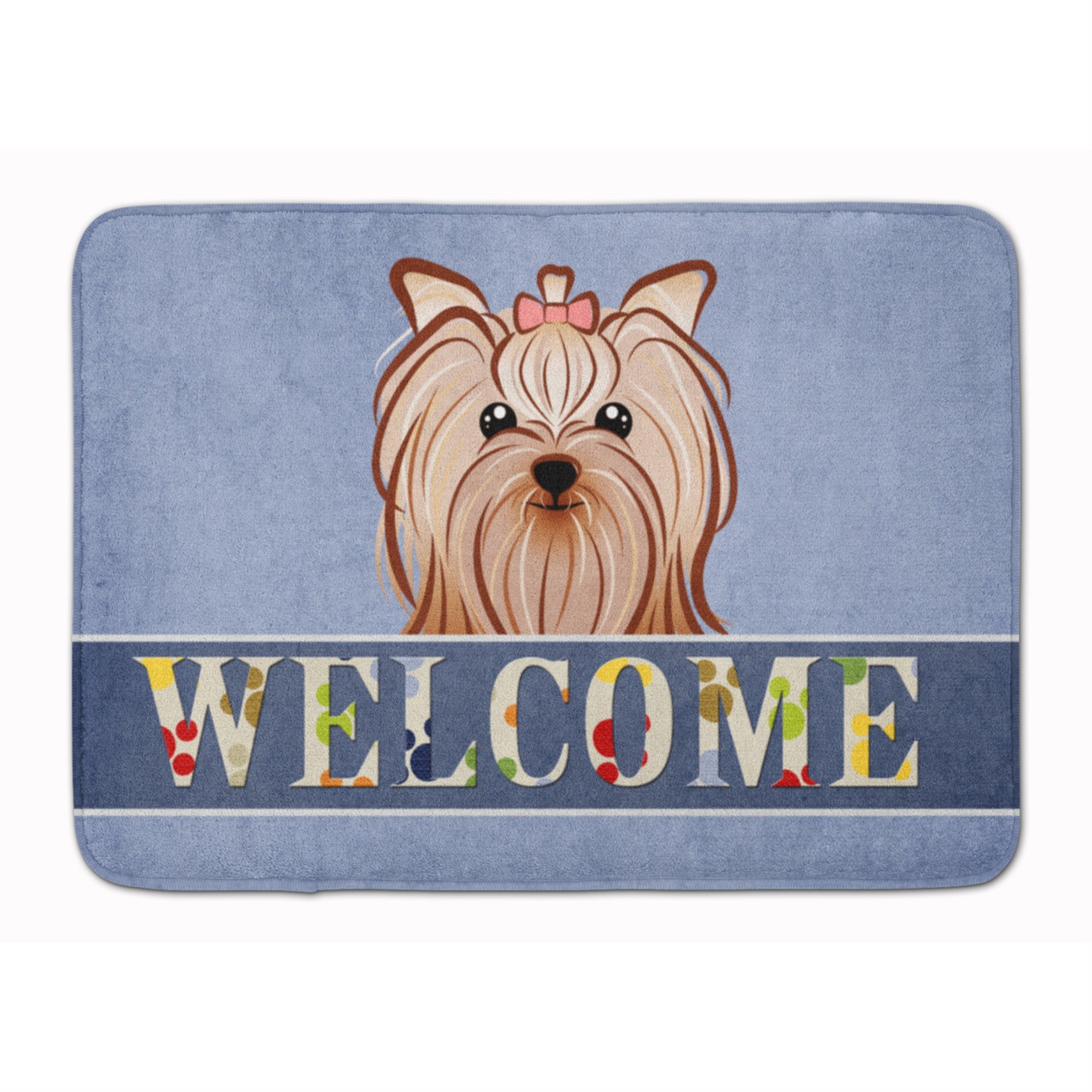 Caroline'S Treasures Yorkie Yorkishire Terrier Welcome Floor Mat, 19 X 27, Multicolor