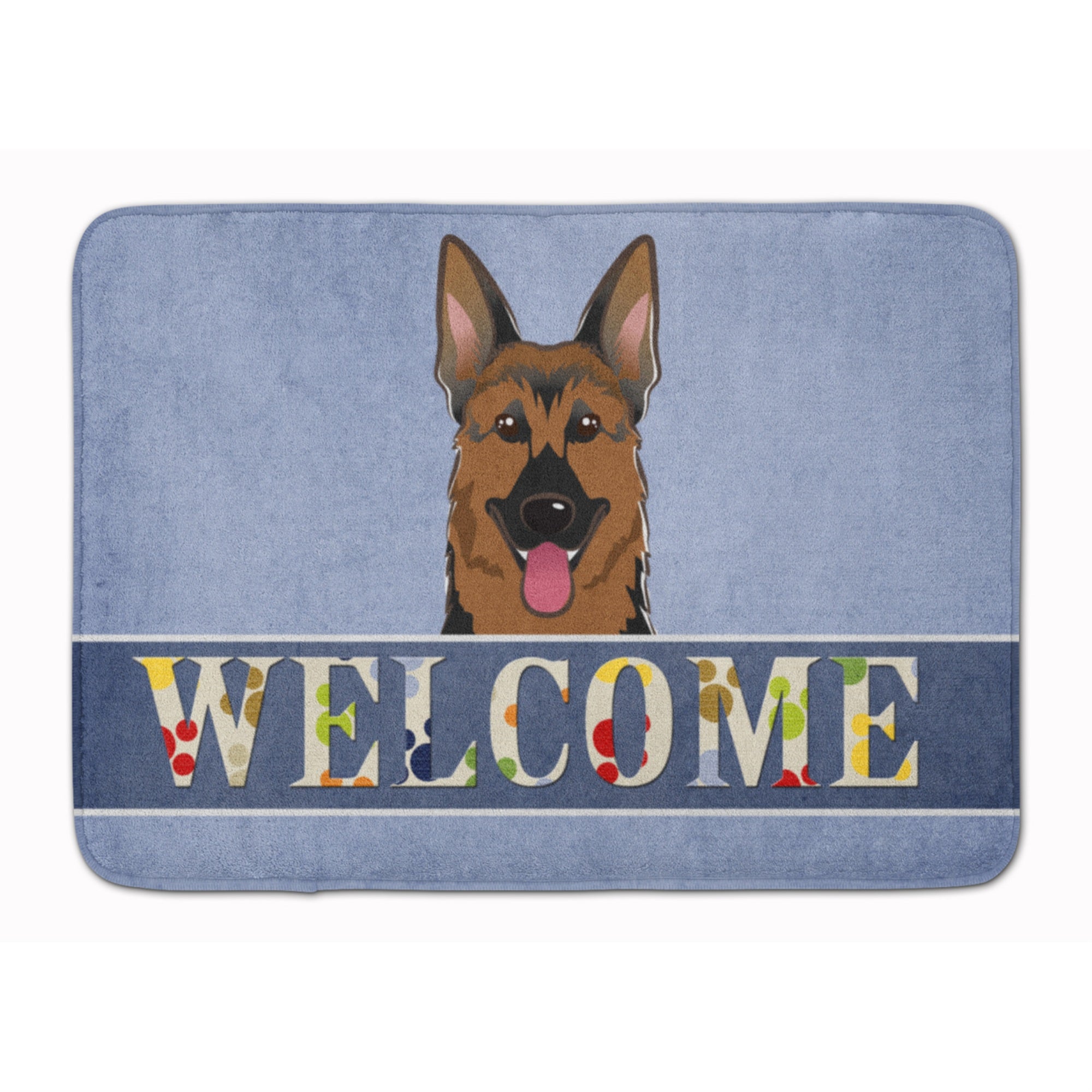 Caroline'S Treasures German Shepherd Welcome Floor Mat, 19 X 27, Multicolor