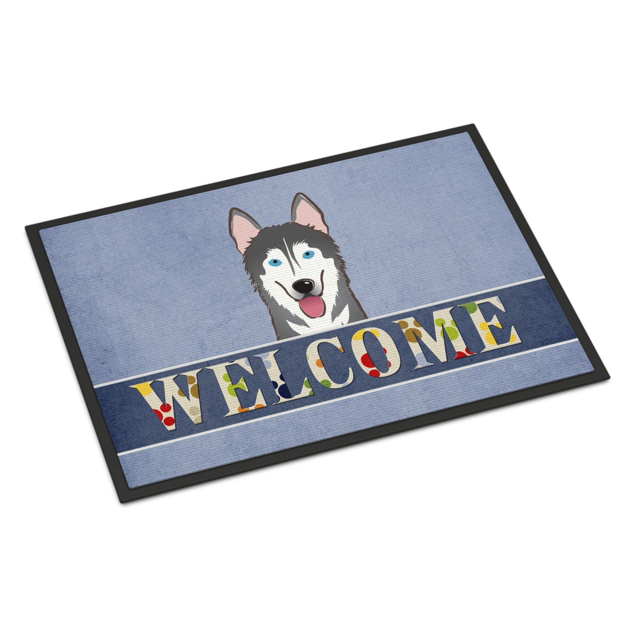 Caroline'S Treasures Bb1404Jmat Alaskan Malamute Welcome Indoor Or Outdoor Mat, 24 X 36, Multicolor