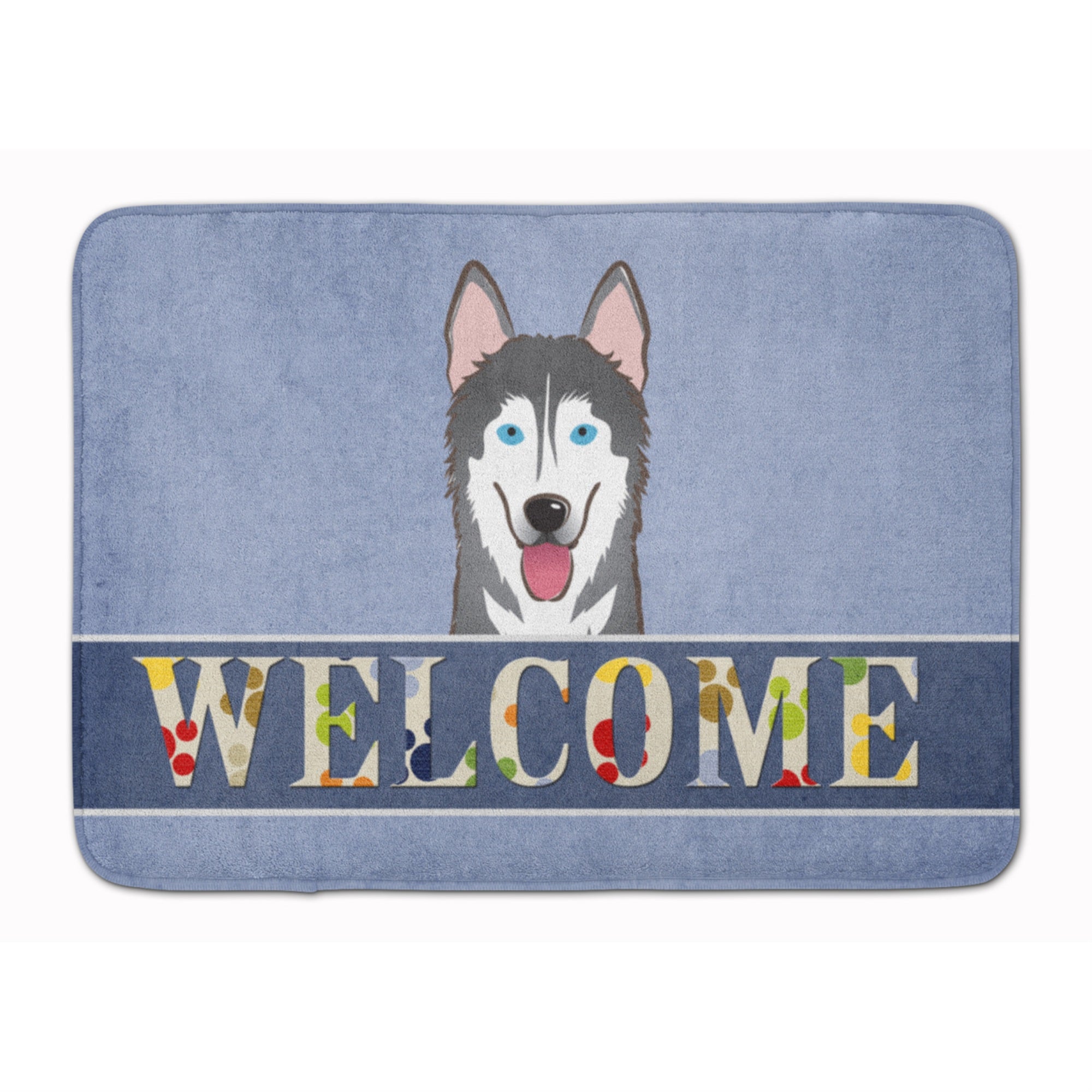 Caroline'S Treasures Alaskan Malamute Welcome Floor Mat, 19 X 27, Multicolor