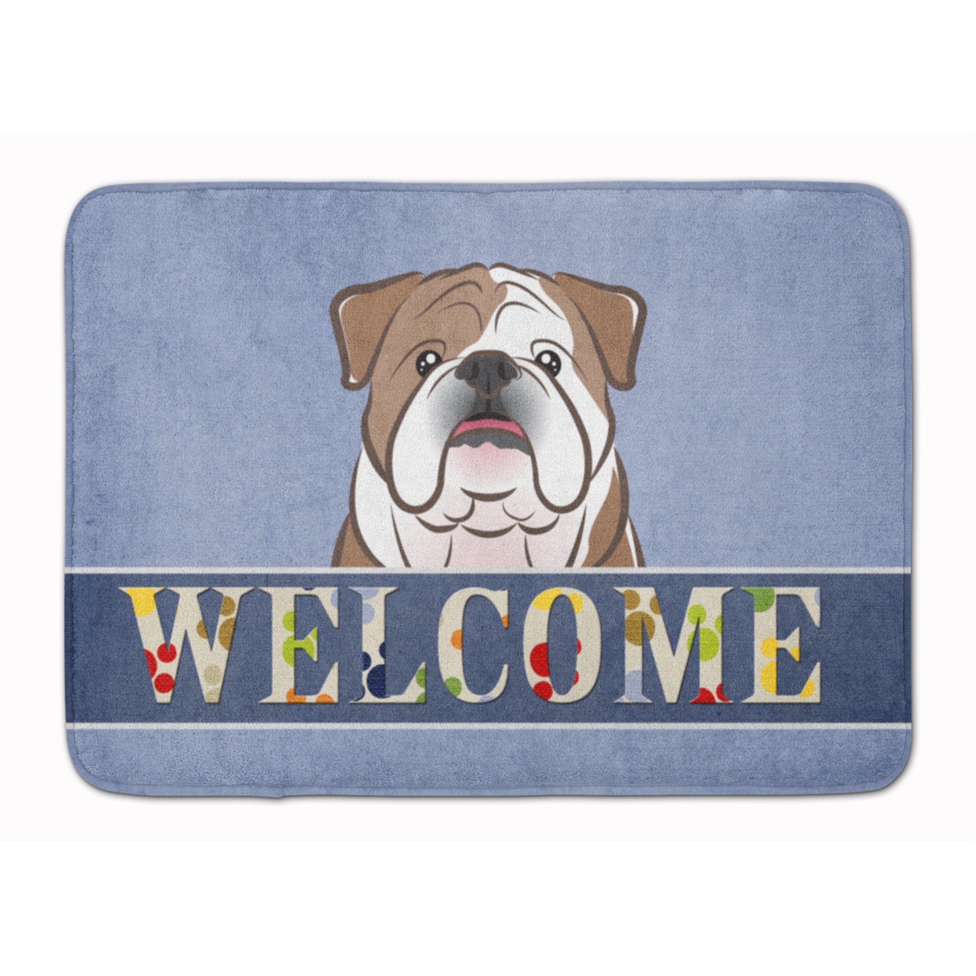 Caroline'S Treasures English Bulldog Welcome Floor Mat, 19 X 27, Multicolor