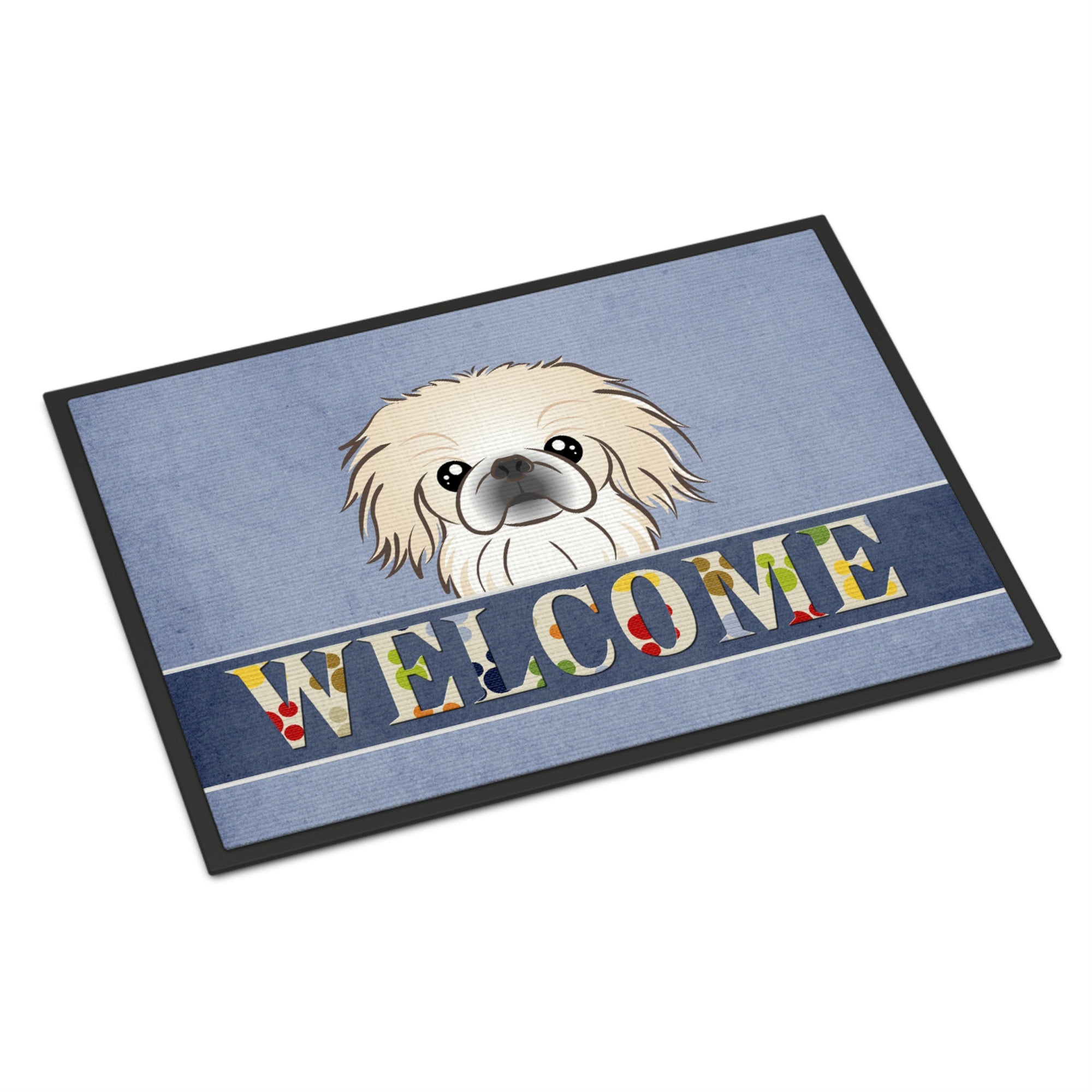 Caroline'S Treasures Bb1407Mat Pekingese Welcome Indoor Or Outdoor Mat, 18 X 27, Multicolor