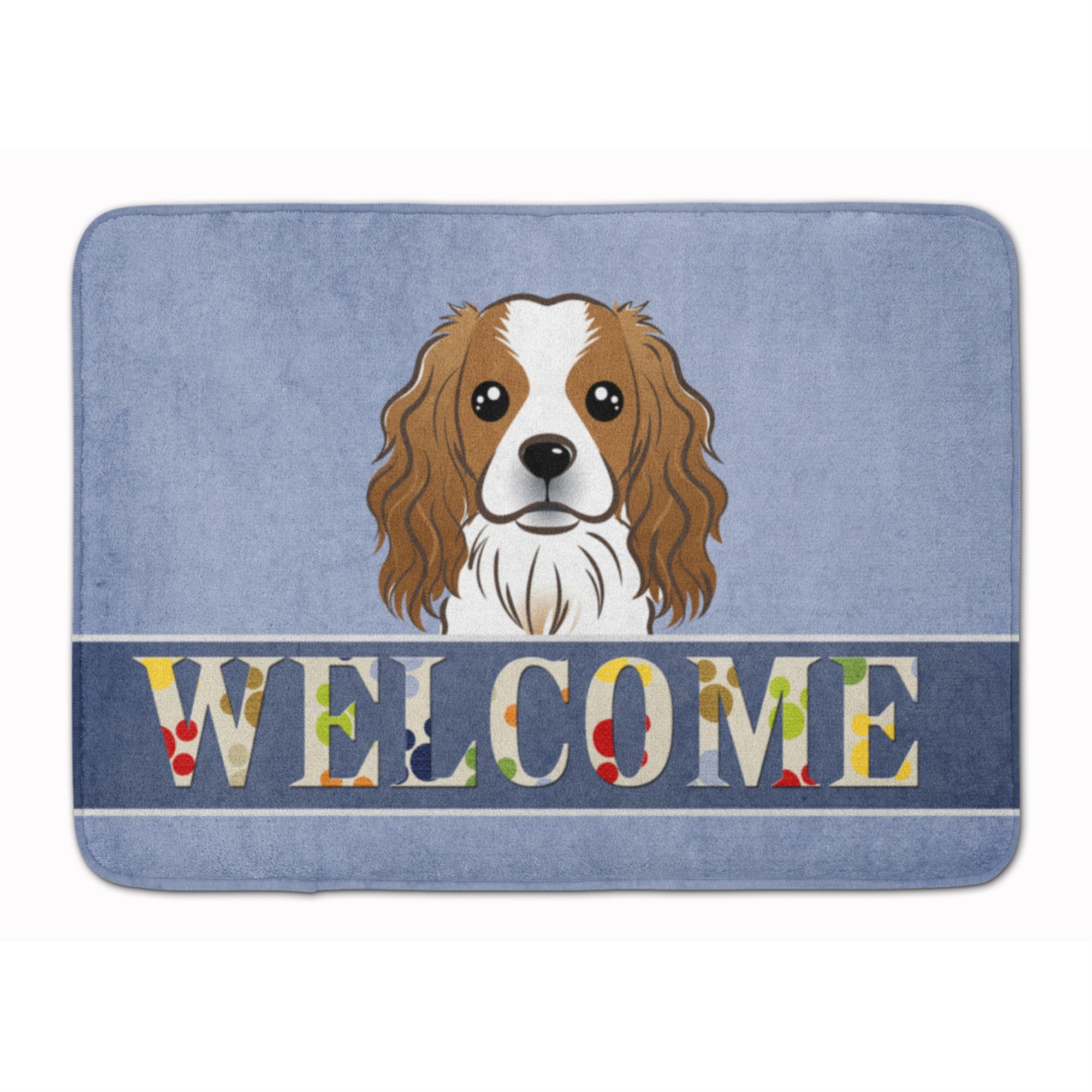 Caroline'S Treasures Cavalier Spaniel Welcome Floor Mat, 19 X 27, Multicolor