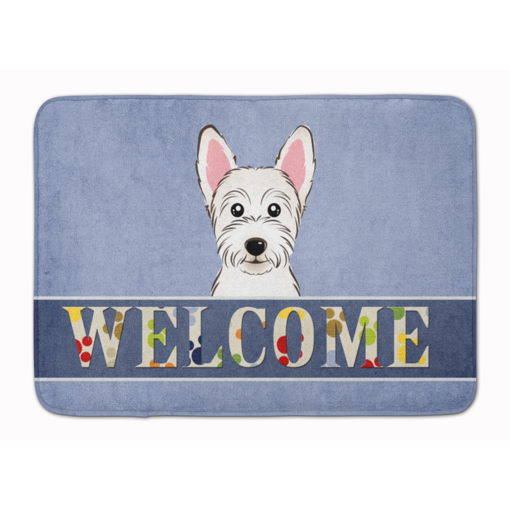 Caroline'S Treasures Westie Welcome Floor Mat, 19 X 27, Multicolor