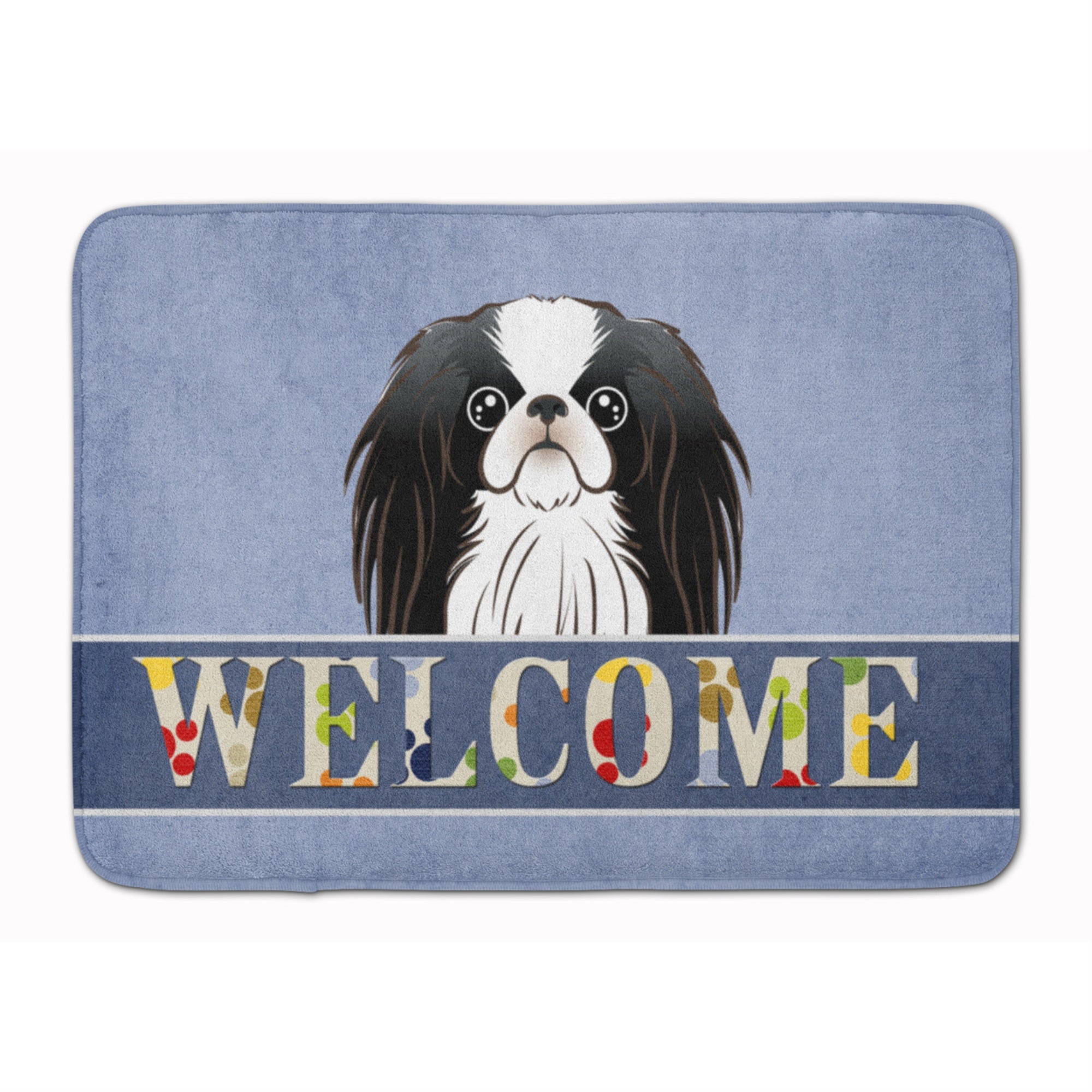 Caroline'S Treasures Japanese Chin Welcome Floor Mat, 19 X 27, Multicolor