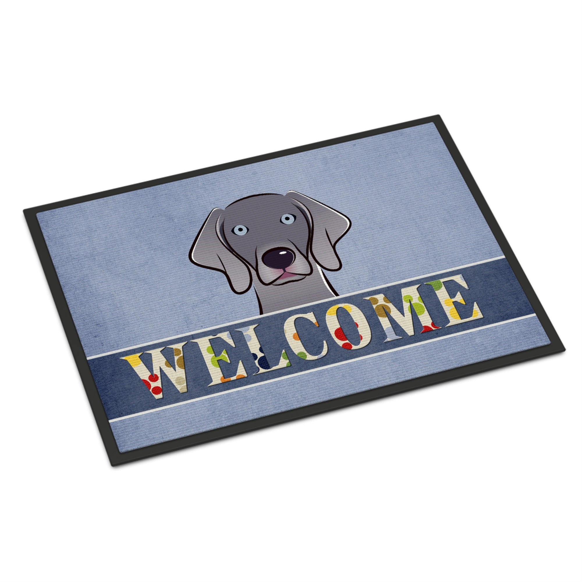 Caroline'S Treasures Bb1417Jmat Weimaraner Welcome Indoor Or Outdoor Mat, 24 X 36, Multicolor