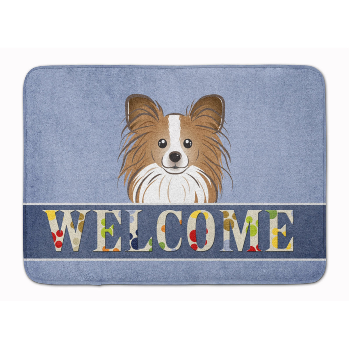 Caroline'S Treasures Papillon Welcome Floor Mat, 19 X 27, Multicolor
