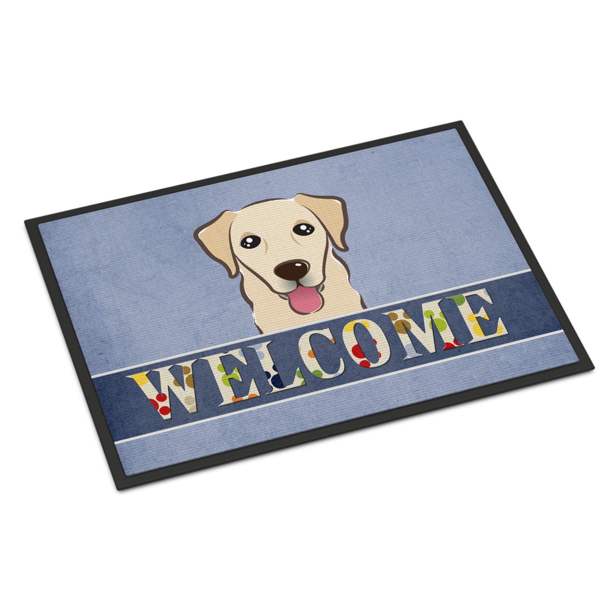 Caroline'S Treasures Bb1438Jmat Golden Retriever Welcome Indoor Or Outdoor Mat, 24 X 36, Multicolor