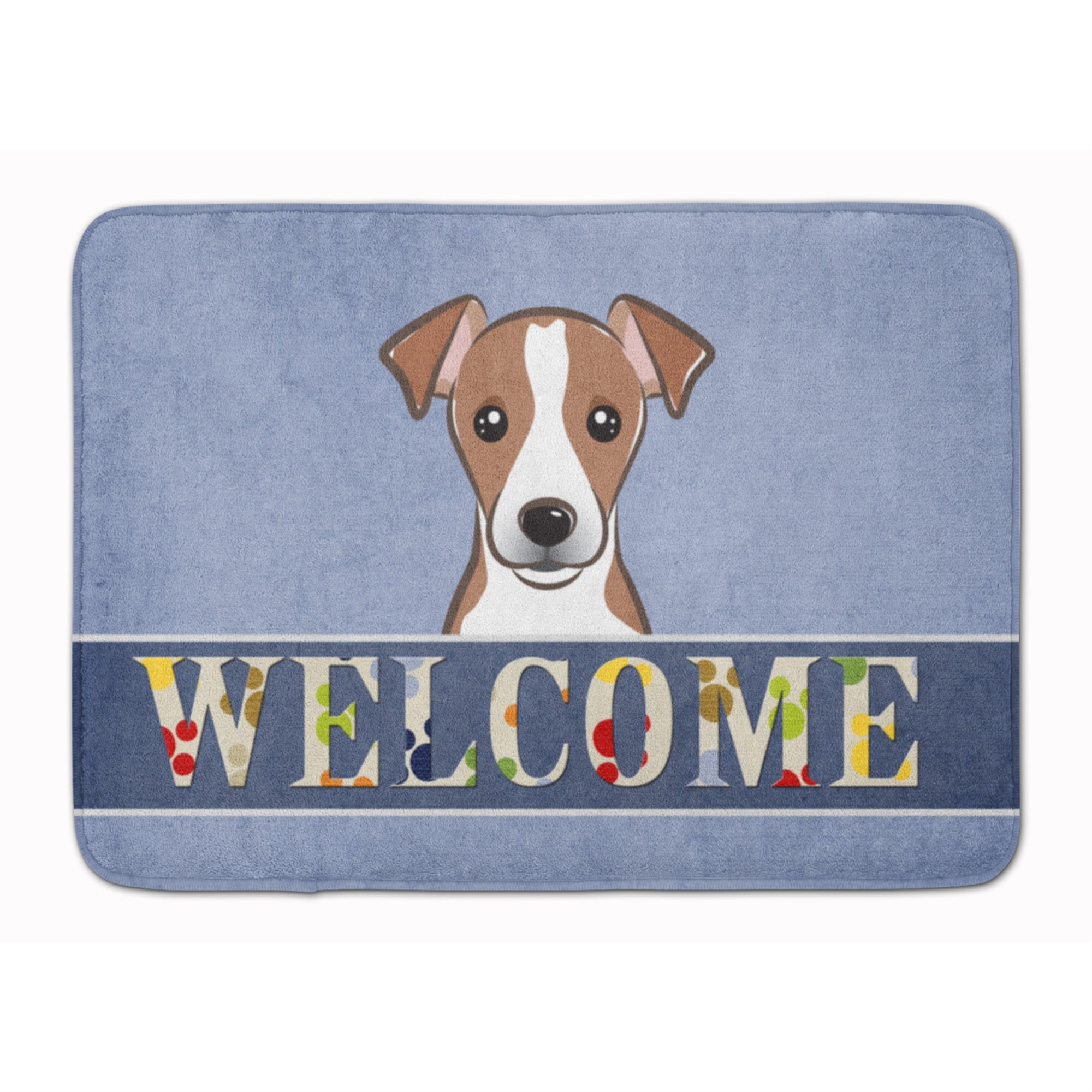 Caroline'S Treasures Jack Russell Terrier Welcome Floor Mat, 19 X 27, Multicolor