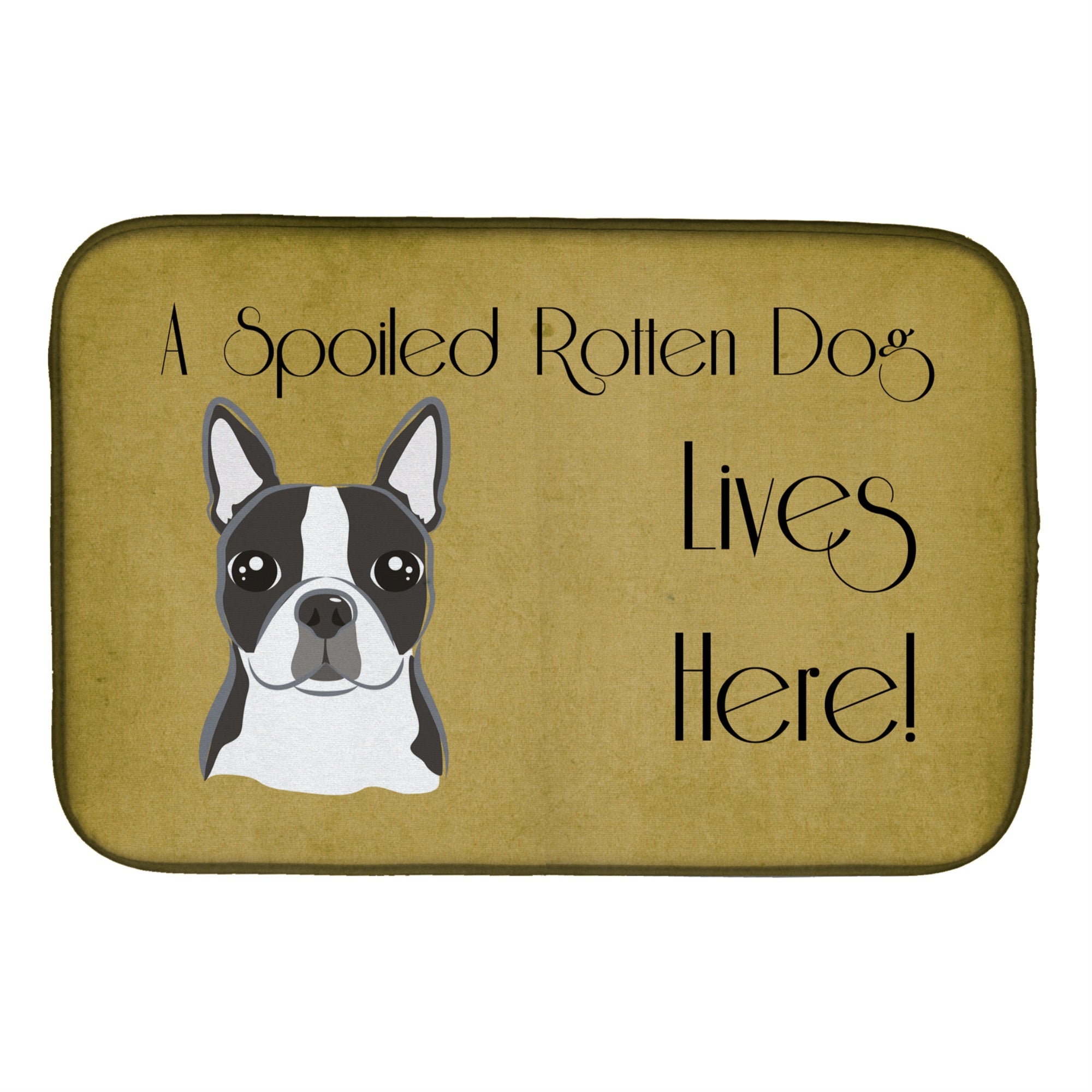 Caroline'S Treasures Bb1451Ddm Dish Drying Mat, 14 X 21, Spoiled