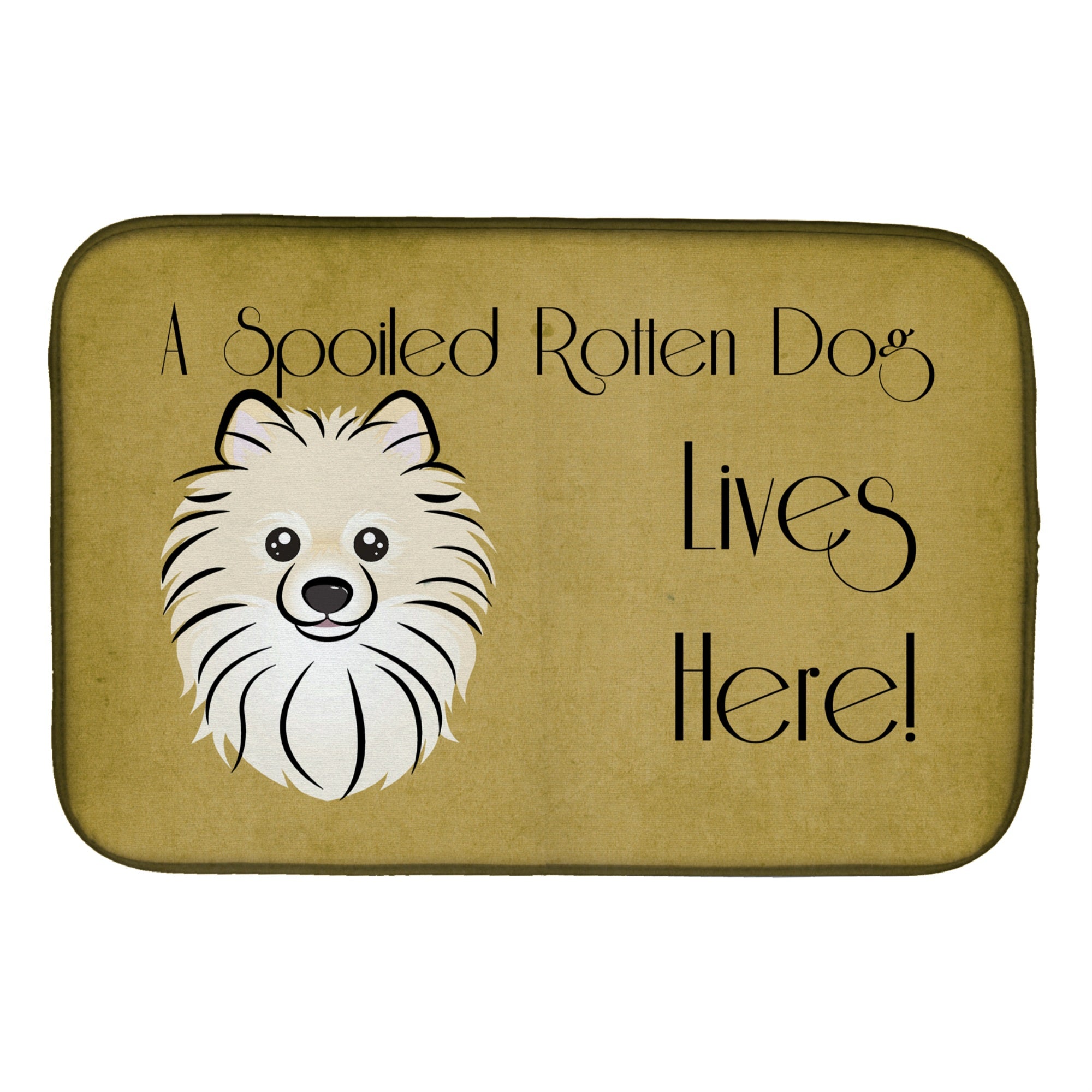 Caroline'S Treasures Bb1455Ddm Dish Drying Mat, 14 X 21, Spoiled