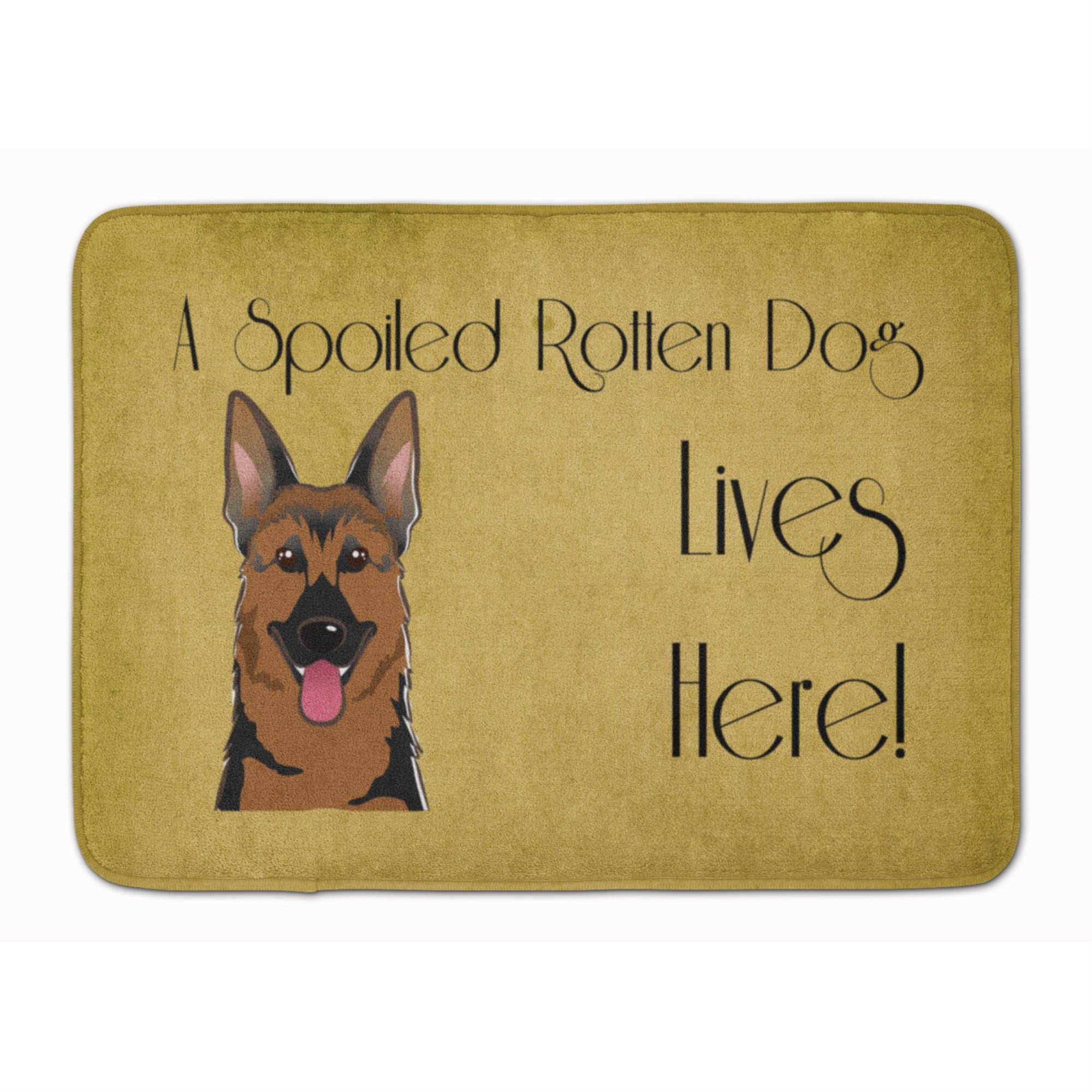Caroline'S Treasures German Shepherd Spoiled Dog Lives Here, 19 X 27, Multicolor