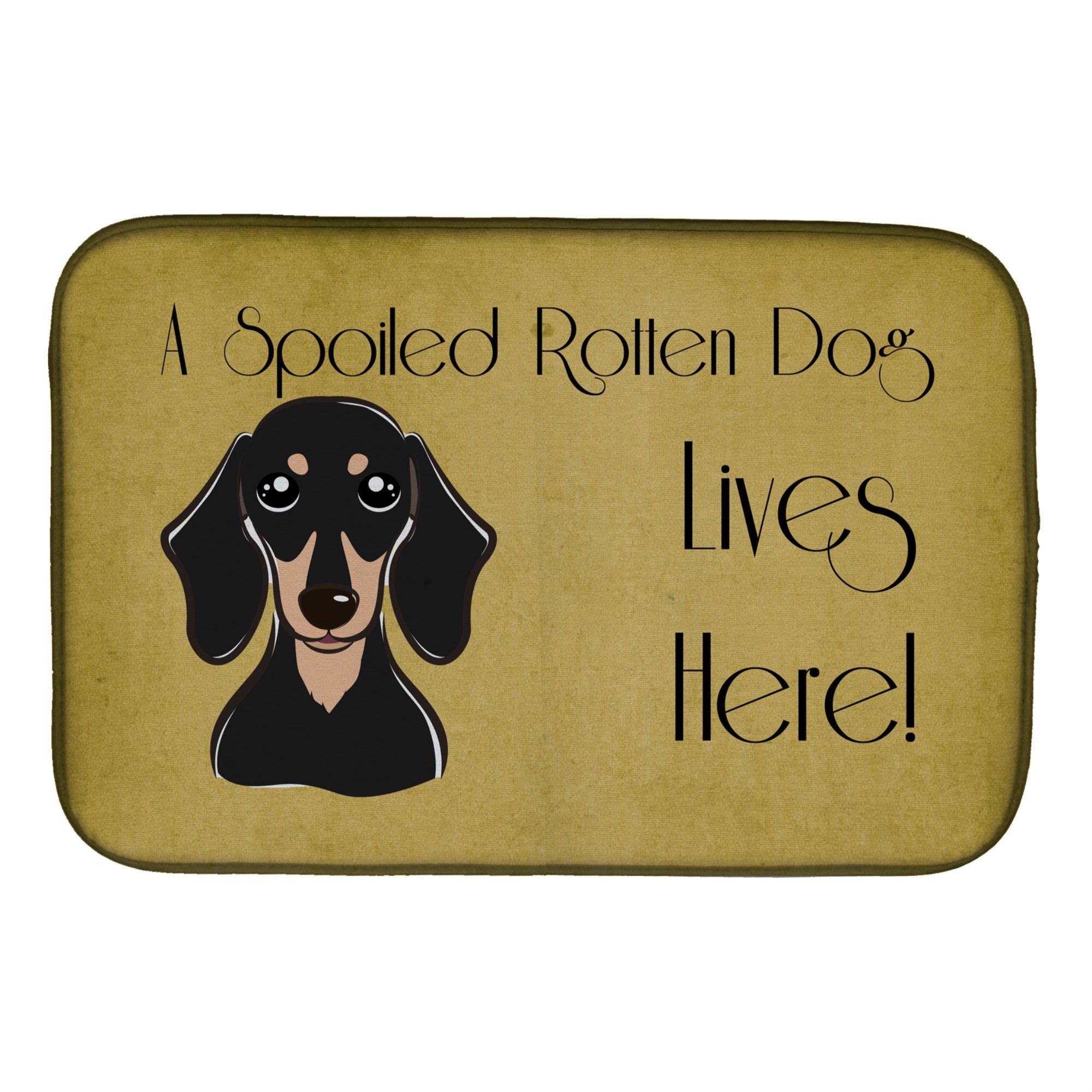 Caroline'S Treasures Bb1463Ddm Dish Drying Mat, 14 X 21, Spoiled