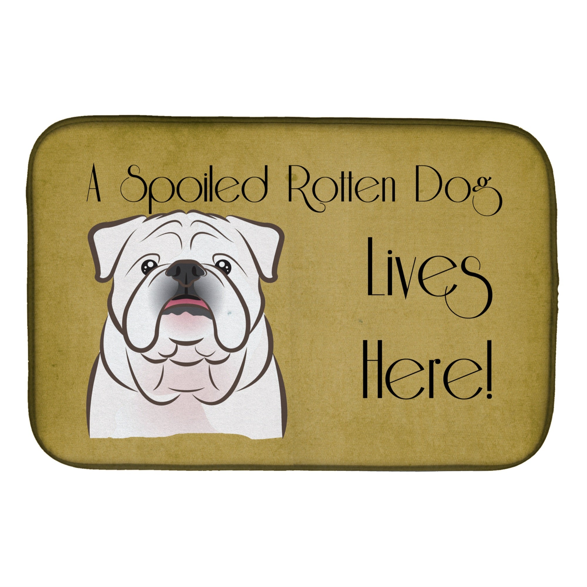 Caroline'S Treasures Bb1468Ddm Dish Drying Mat, 14 X 21, Spoiled