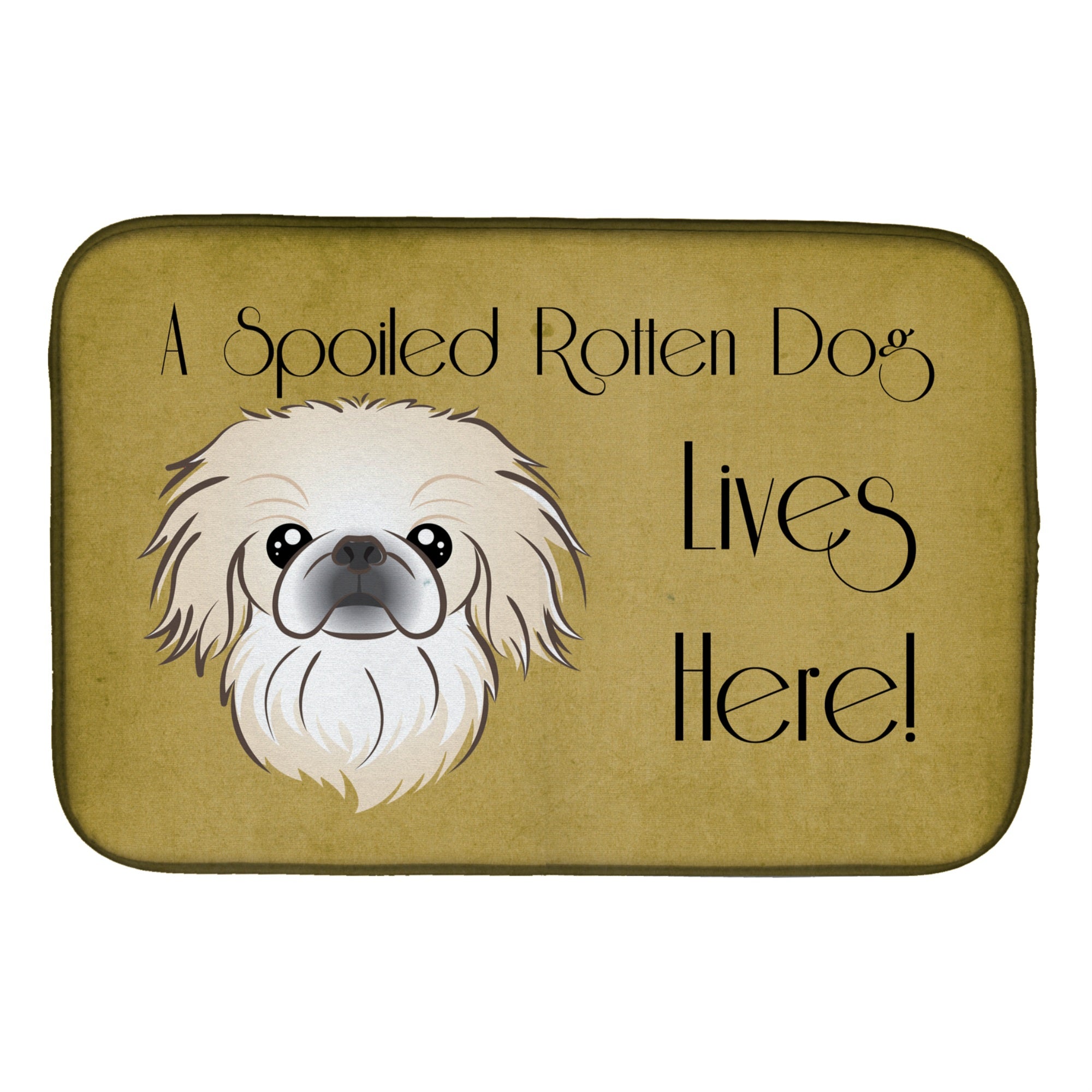 Caroline'S Treasures Adds A Touch Of Flair Dish Drying Mat, 14 X 21, Spoiled