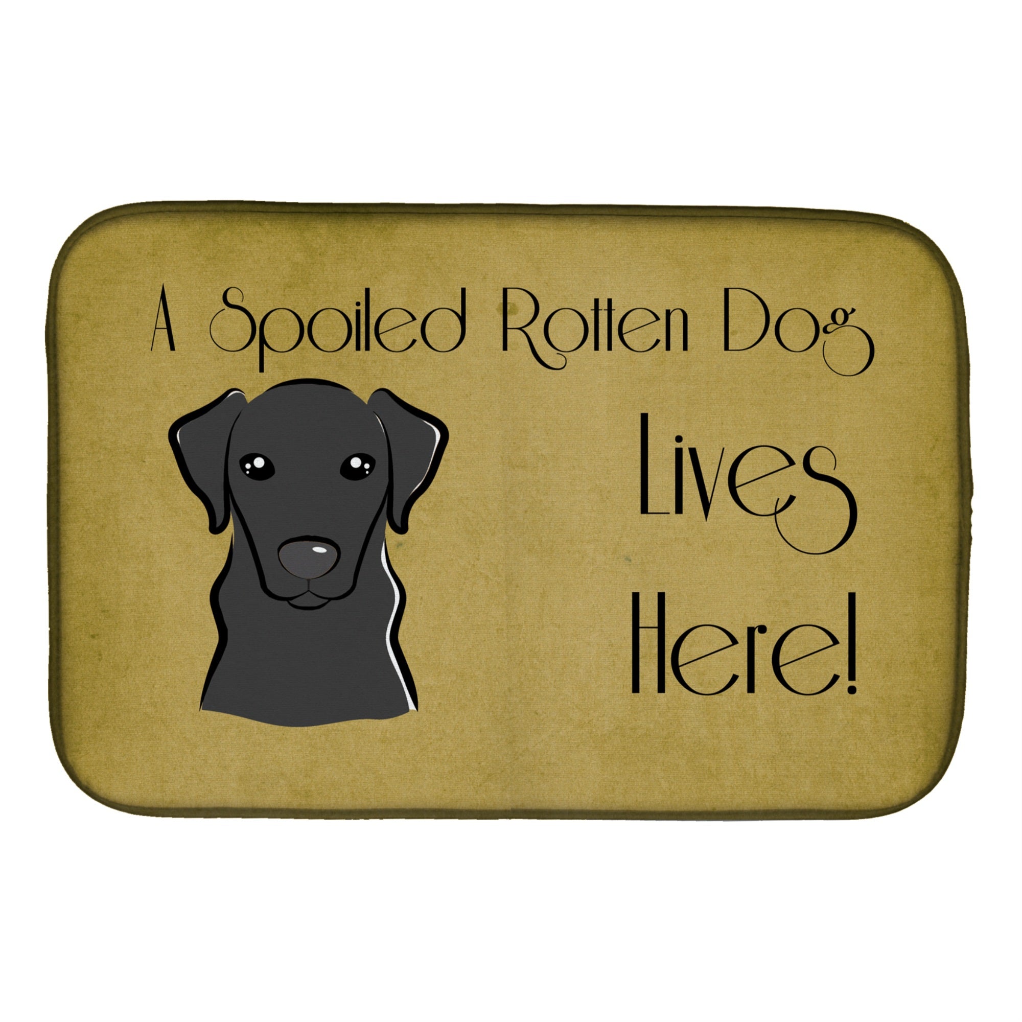 Caroline'S Treasures Bb1483Ddm Dish Drying Mat, 14 X 21, Spoiled