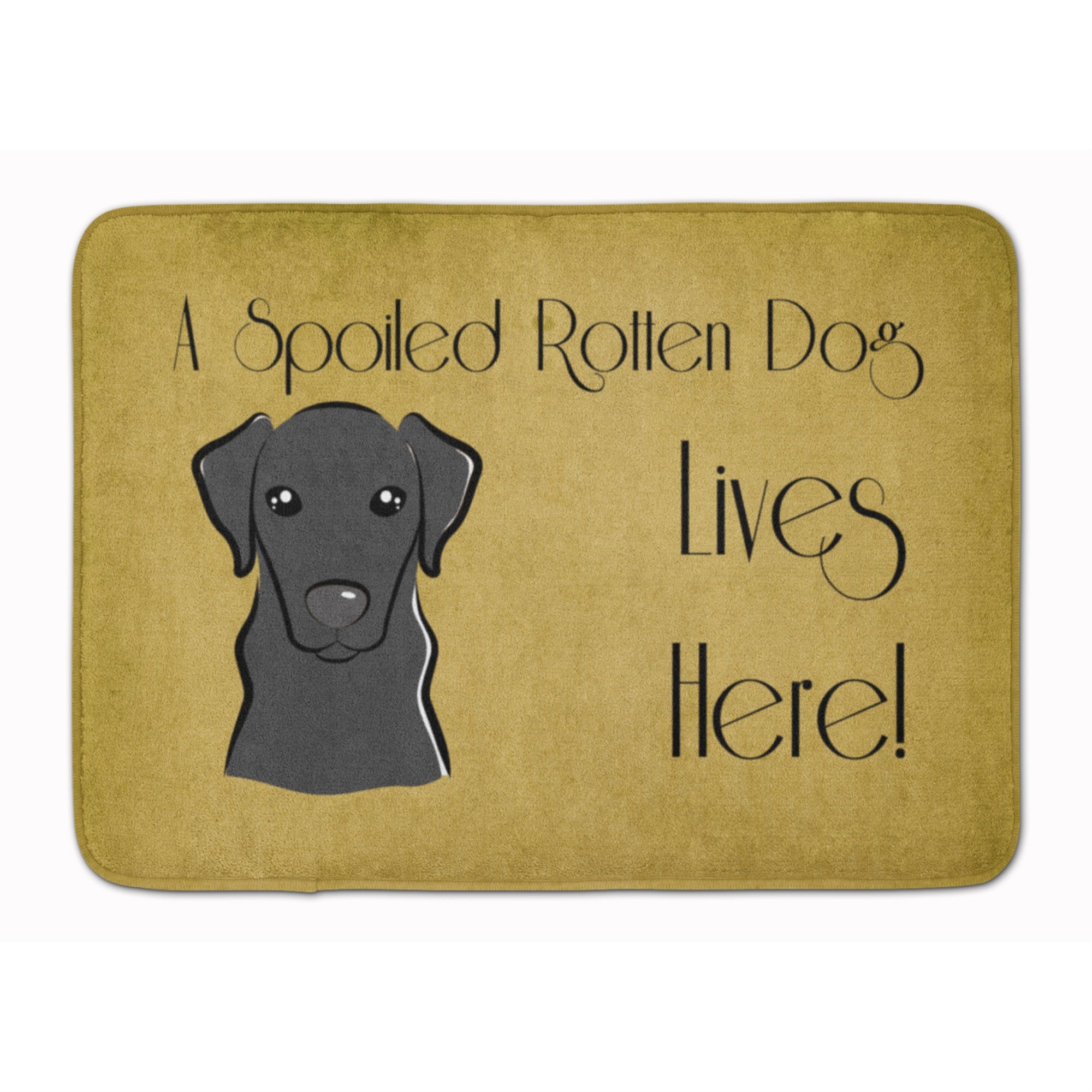 Caroline'S Treasures Black Labrador Spoiled Dog Lives Here, 19 X 27, Multicolor