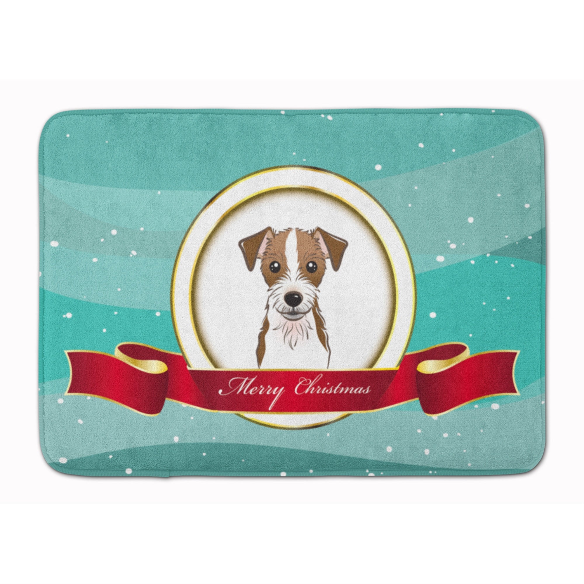 Caroline'S Treasures Jack Russell Terrier Merry Christmas Floor Mat, 19 X 27, Multicolor