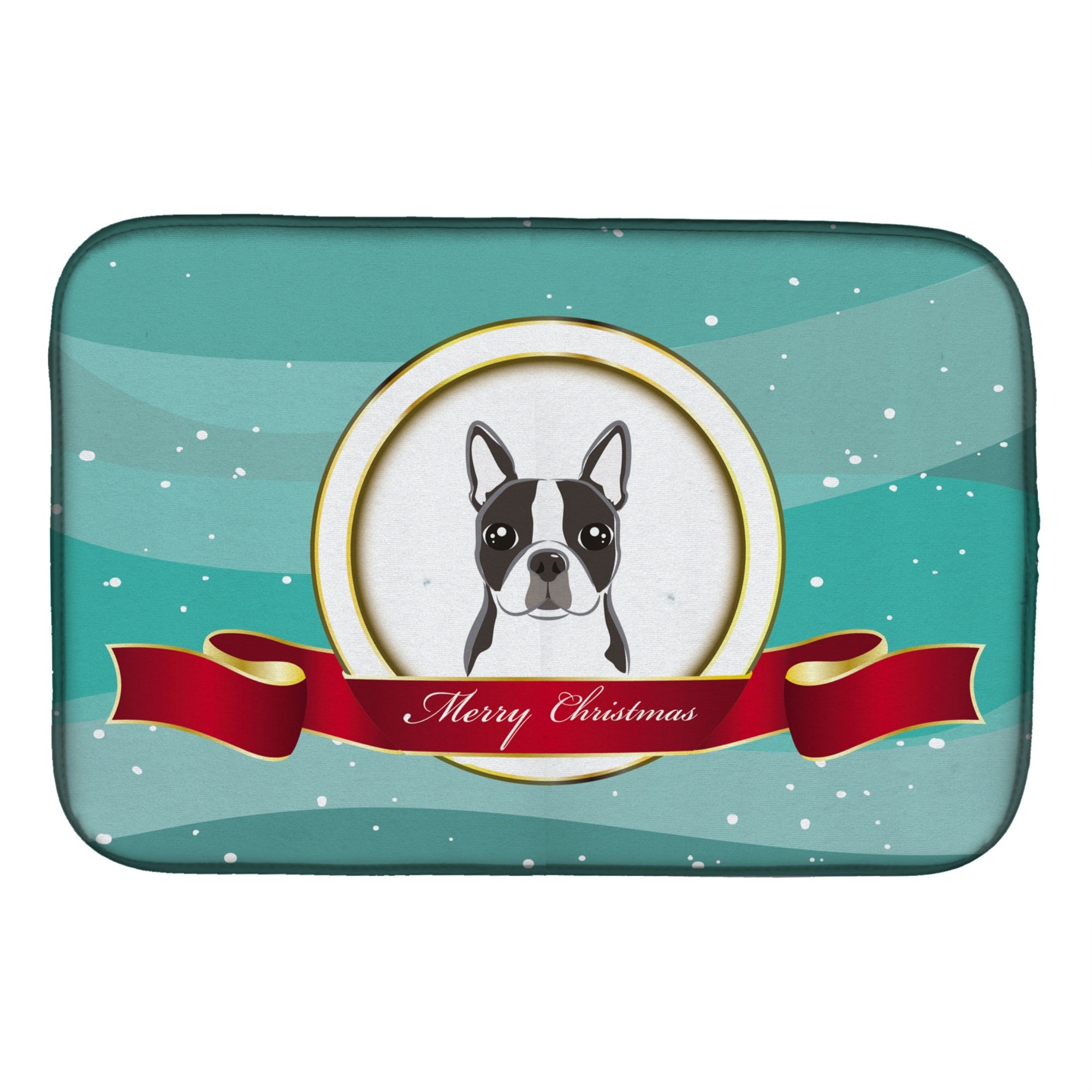 Caroline'S Treasures Bb1513Ddm Dish Drying Mat, 14 X 21, Merry Christmas