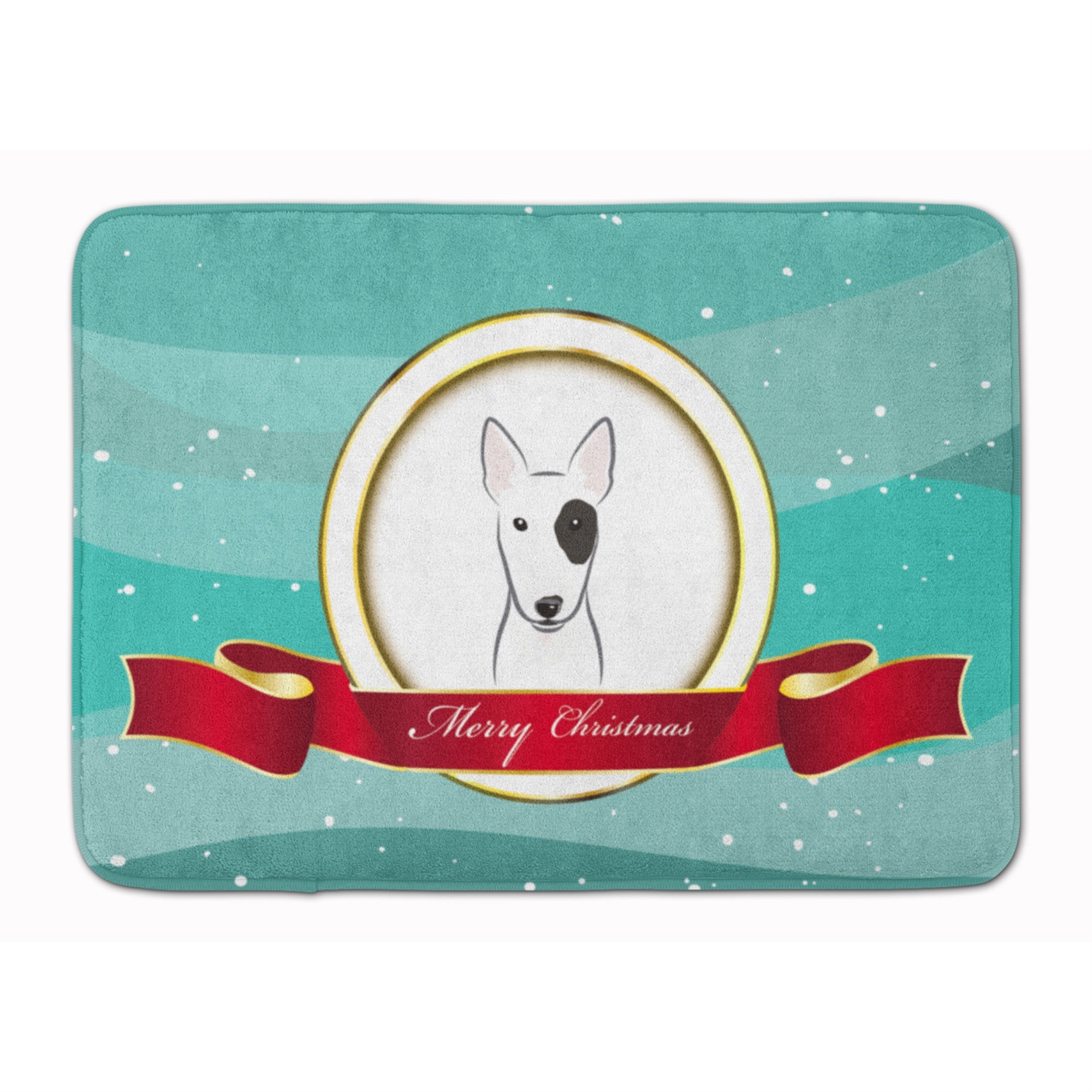 Caroline'S Treasures Bull Terrier Merry Christmas Floor Mat, 19 X 27, Multicolor