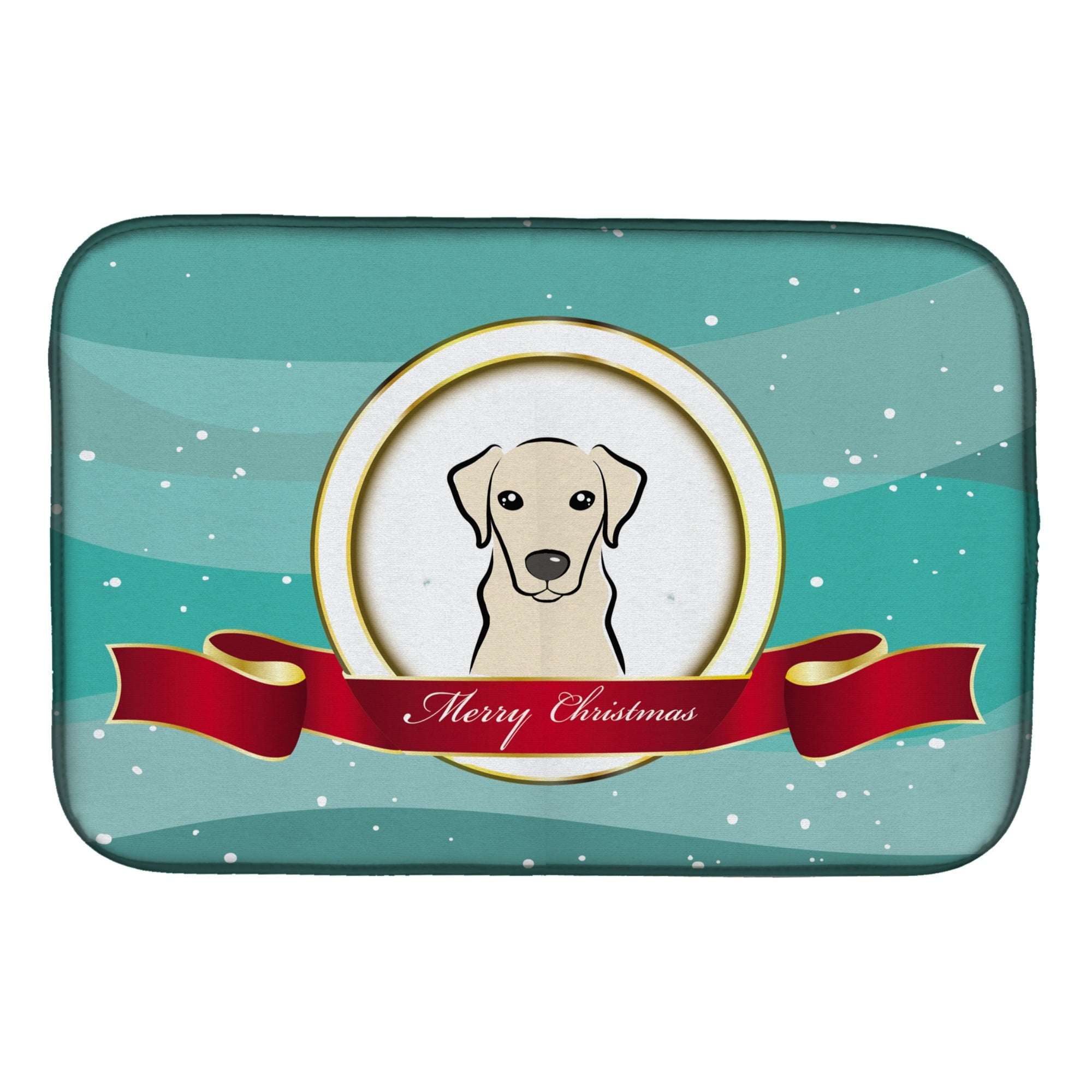 Caroline'S Treasures Bb1532Ddm Dish Drying Mat, 14 X 21, Merry Christmas