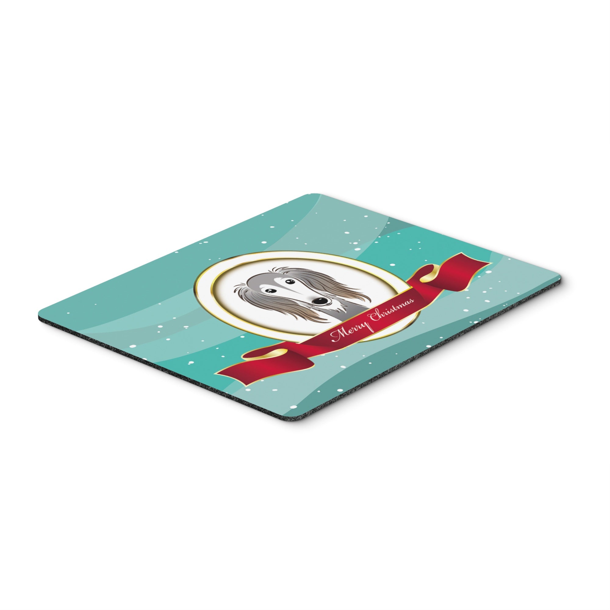 Caroline'S Treasures Saluki Merry Christmas Mouse Pad, Hot Pad Or Trivet, Multicolor (Bb1539Mp)