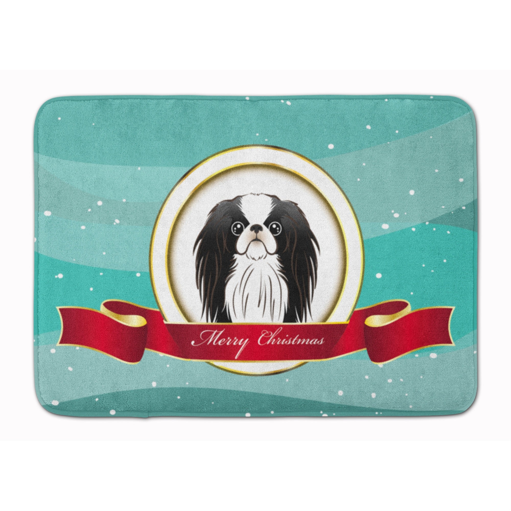 Caroline'S Treasures Japanese Chin Merry Christmas Floor Mat, 19 X 27, Multicolor