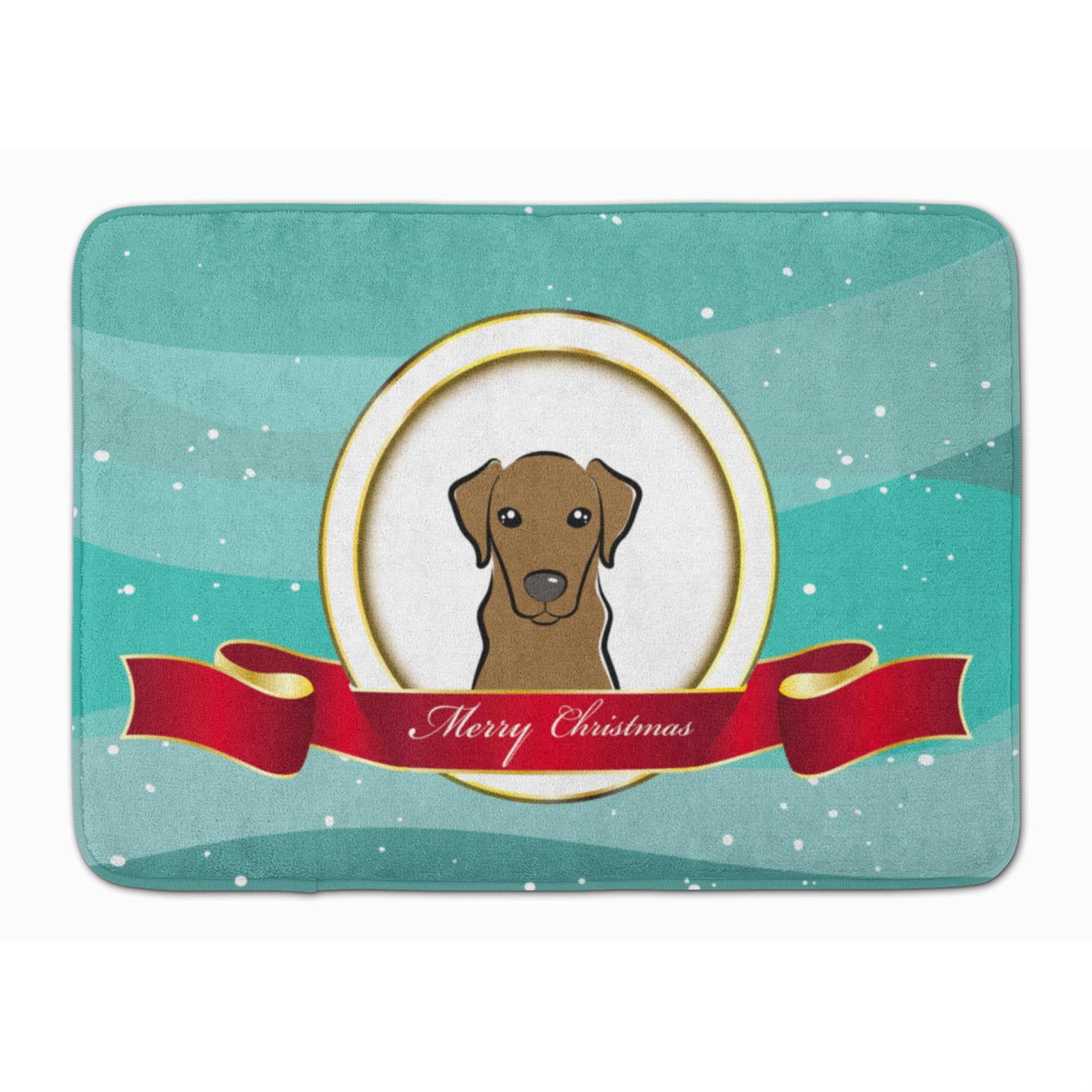Caroline'S Treasures Chocolate Labrador Merry Christmas Floor Mat, 19 X 27, Multicolor