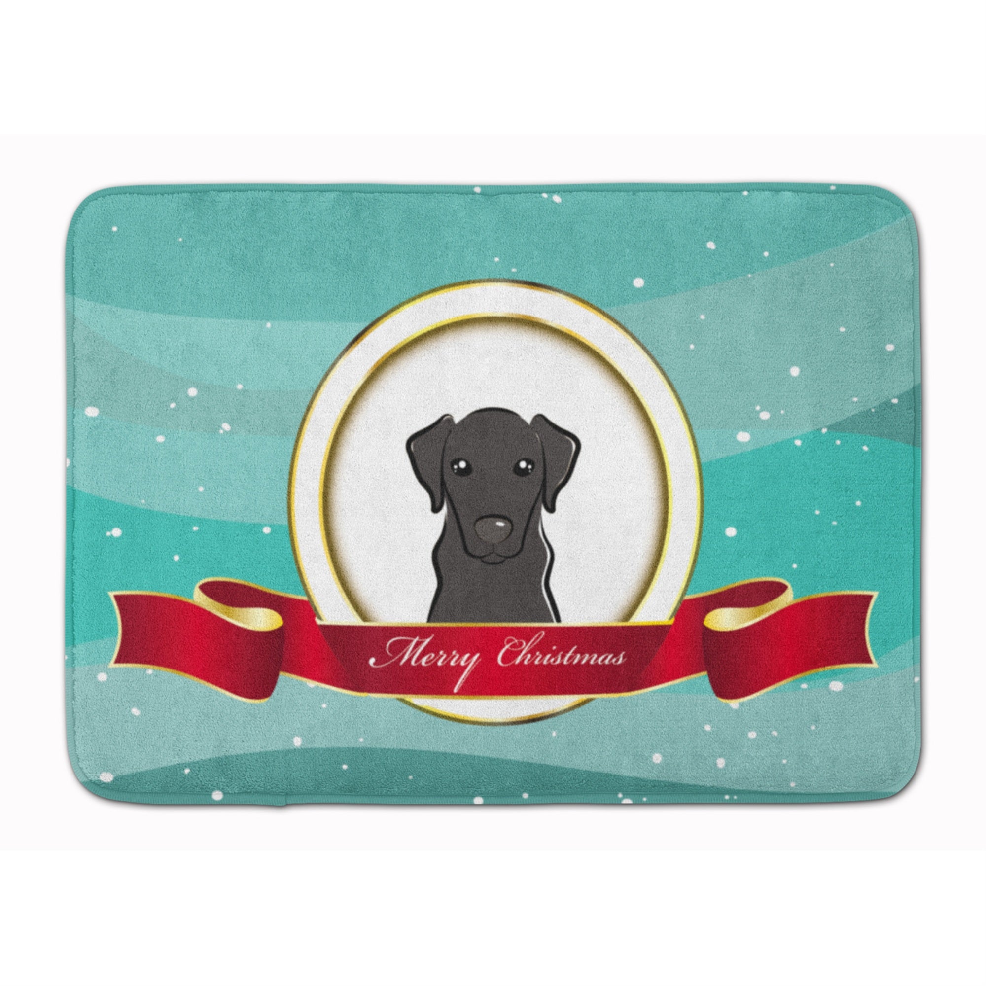 Caroline'S Treasures Black Labrador Merry Christmas Floor Mat, 19 X 27, Multicolor