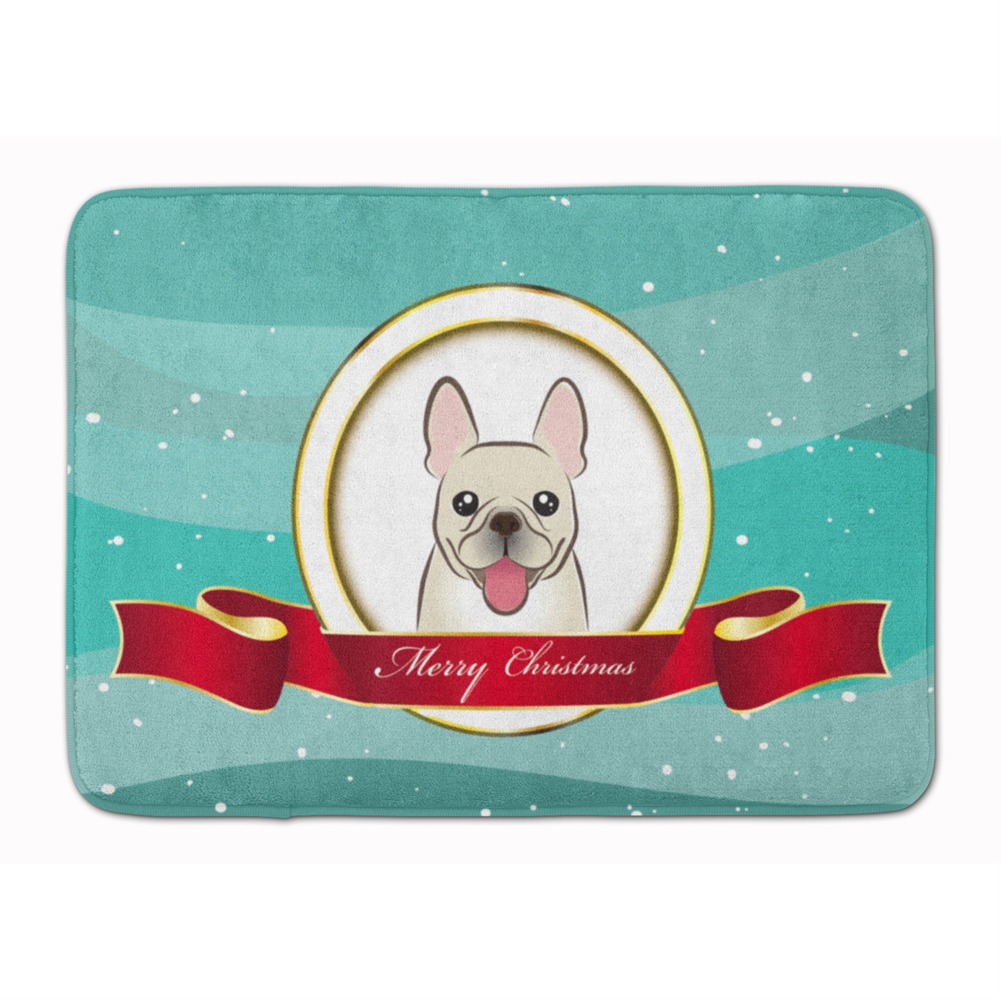Caroline'S Treasures French Bulldog Merry Christmas Floor Mat, 19 X 27, Multicolor