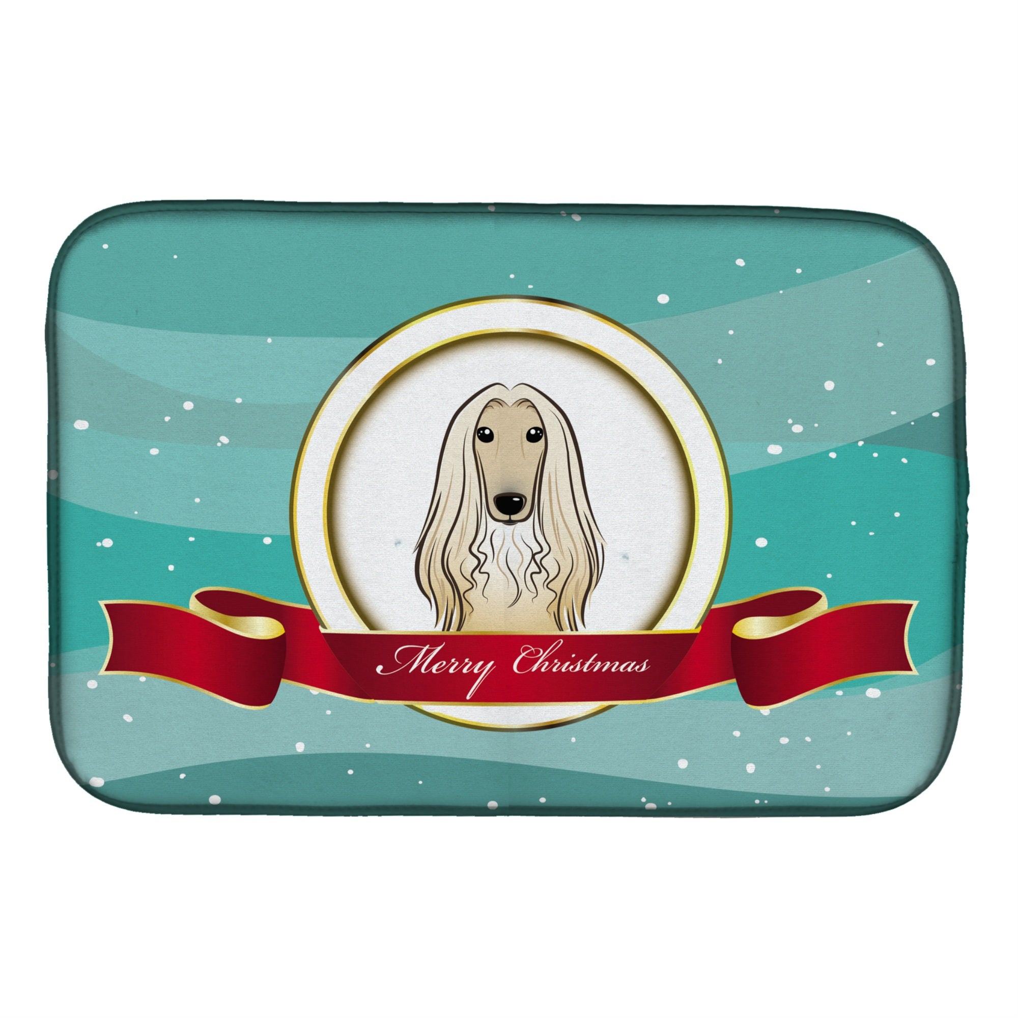 Caroline'S Treasures Bb1554Ddm Dish Drying Mat, 14 X 21, Merry Christmas