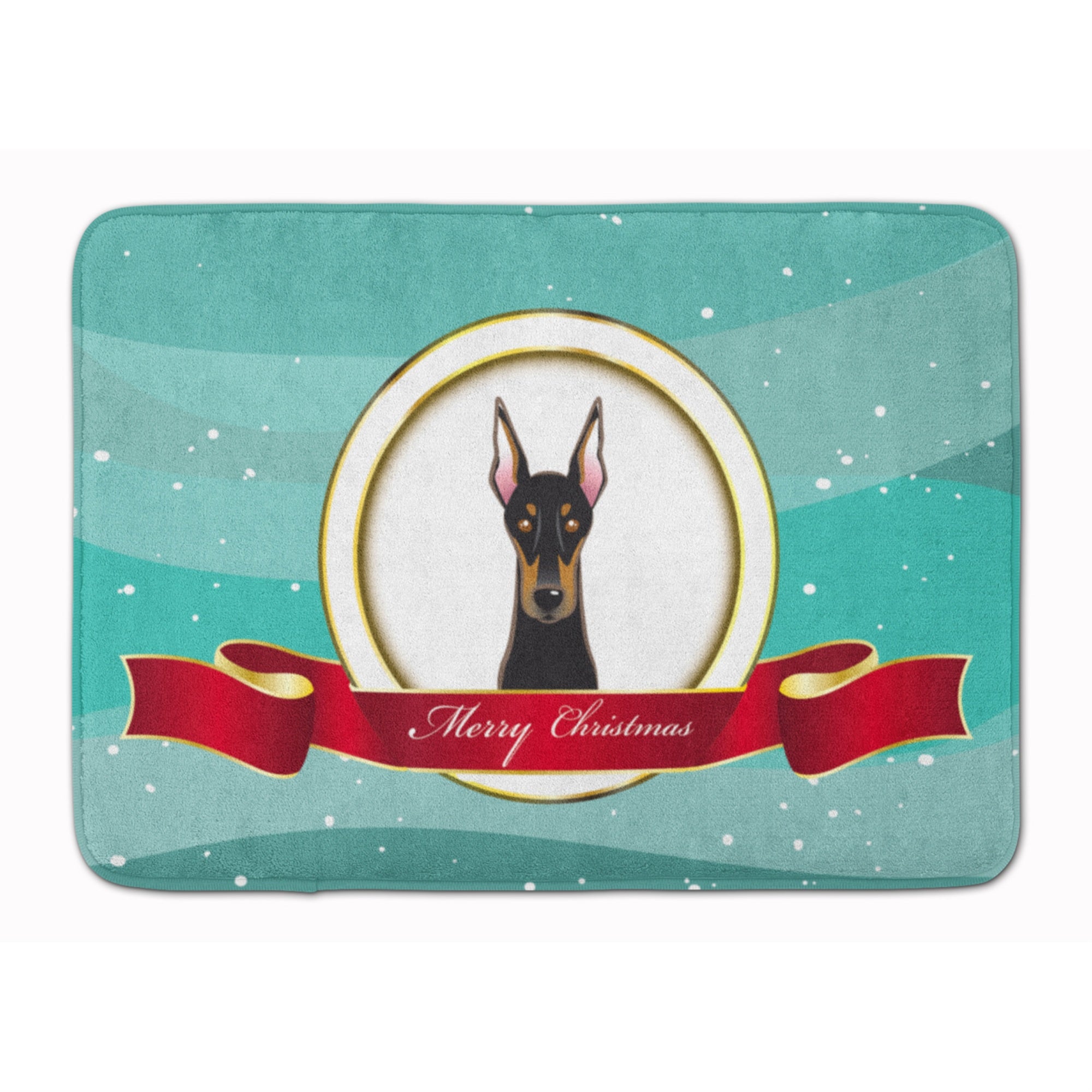 Caroline'S Treasures Doberman Merry Christmas Floor Mat, 19 X 27, Multicolor