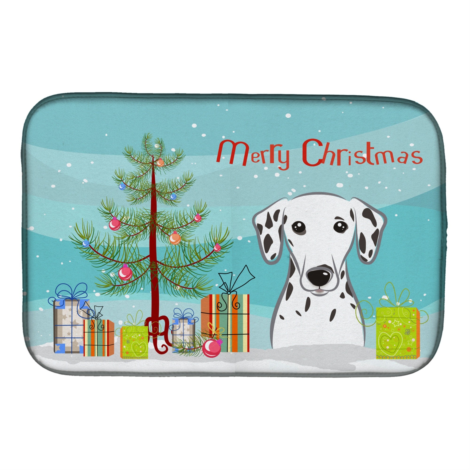 Caroline'S Treasures Bb1582Ddm Dish Drying Mat, 14 X 21, Christmas Tree