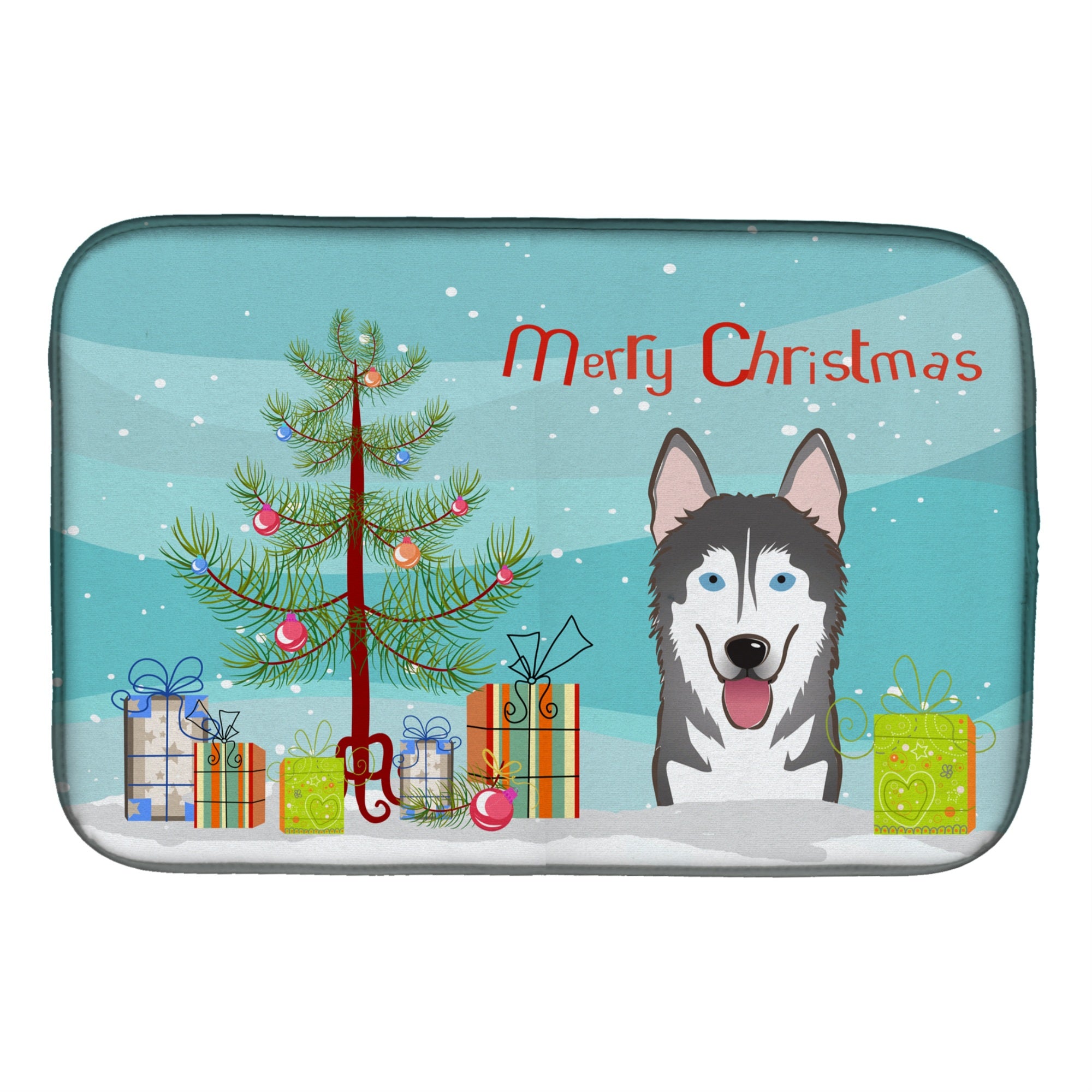 Caroline'S Treasures Bb1590Ddm Dish Drying Mat, 14 X 21, Christmas Tree