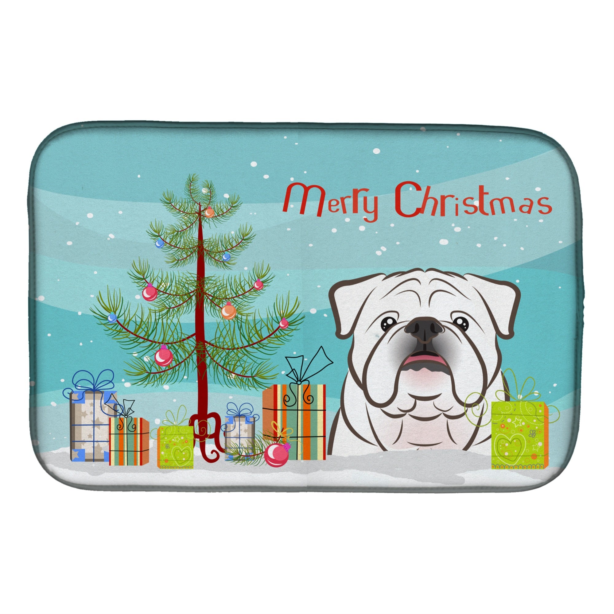 Caroline'S Treasures Bb1592Ddm Dish Drying Mat, 14 X 21, Christmas Tree
