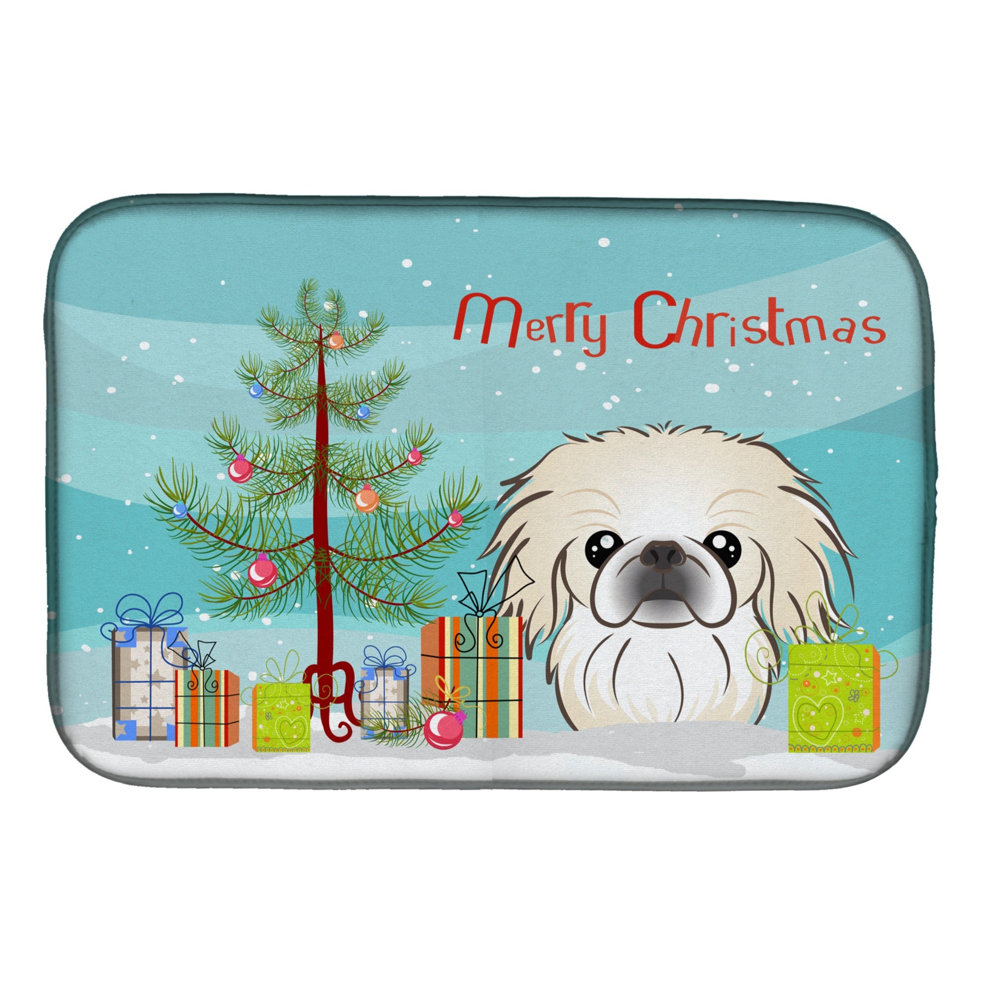 Caroline'S Treasures Bb1593Ddm Dish Drying Mat, 14 X 21, Christmas Tree