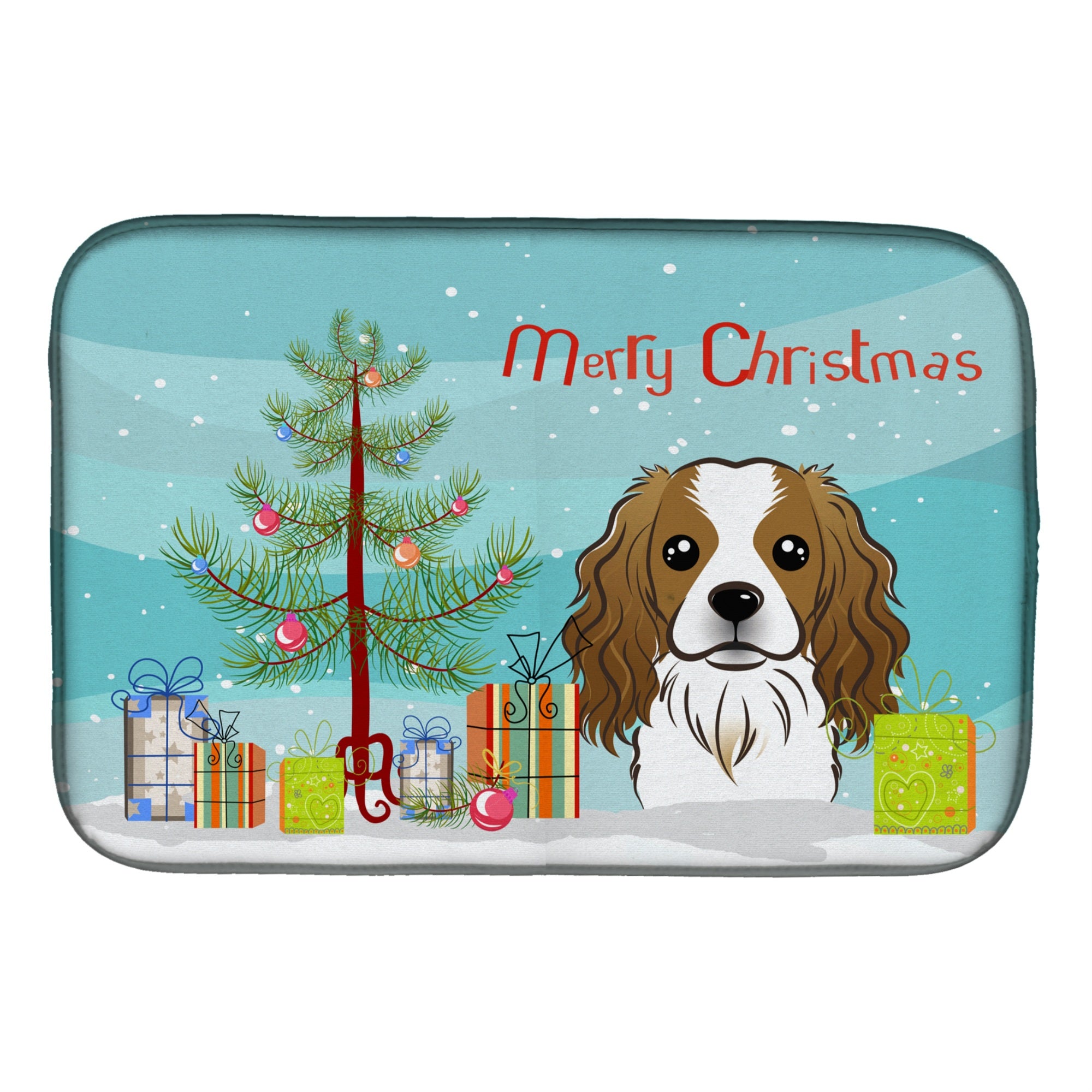 Caroline'S Treasures Bb1596Ddm Dish Drying Mat, 14 X 21, Christmas Tree