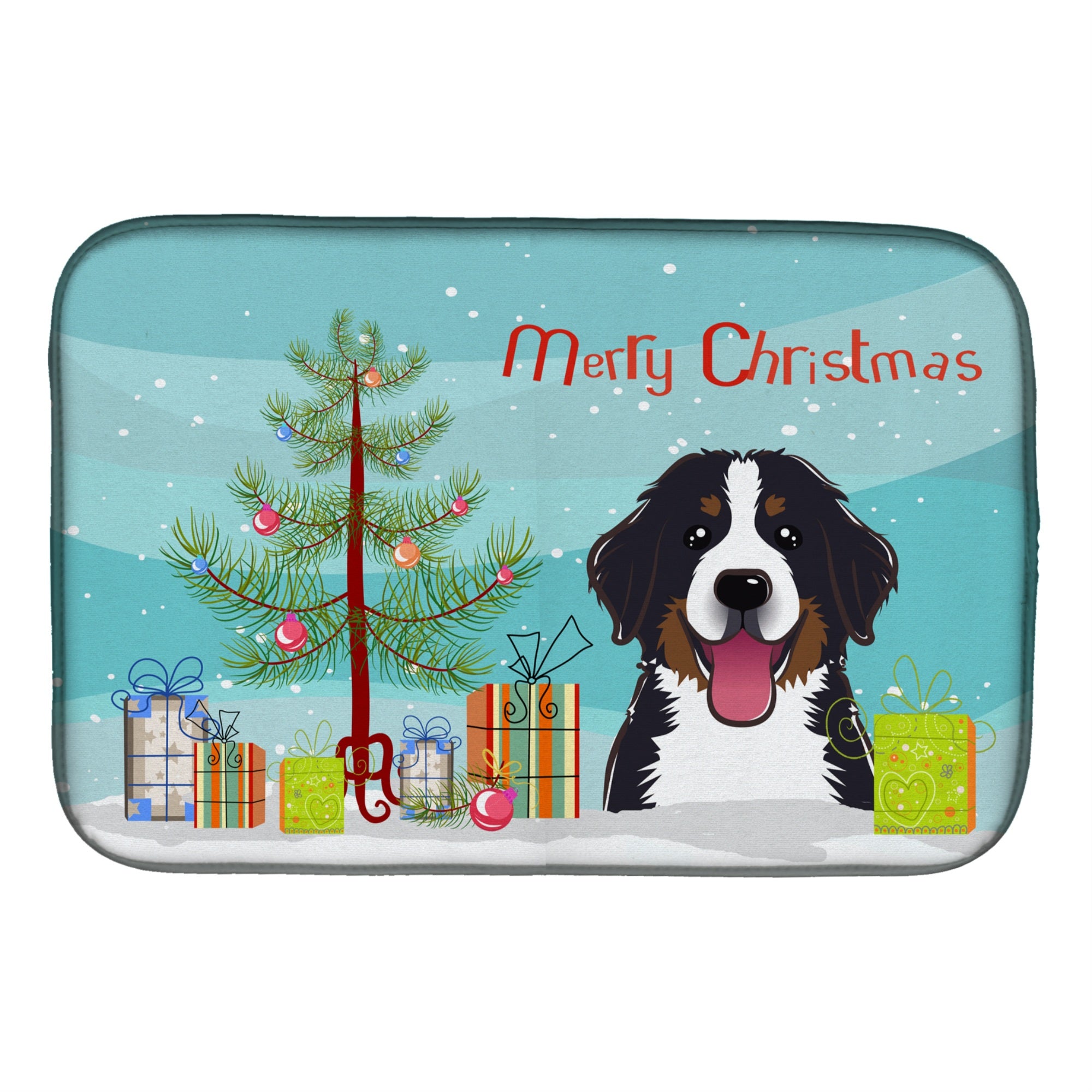 Caroline'S Treasures Bb1609Ddm Dish Drying Mat, 14 X 21, Christmas Tree