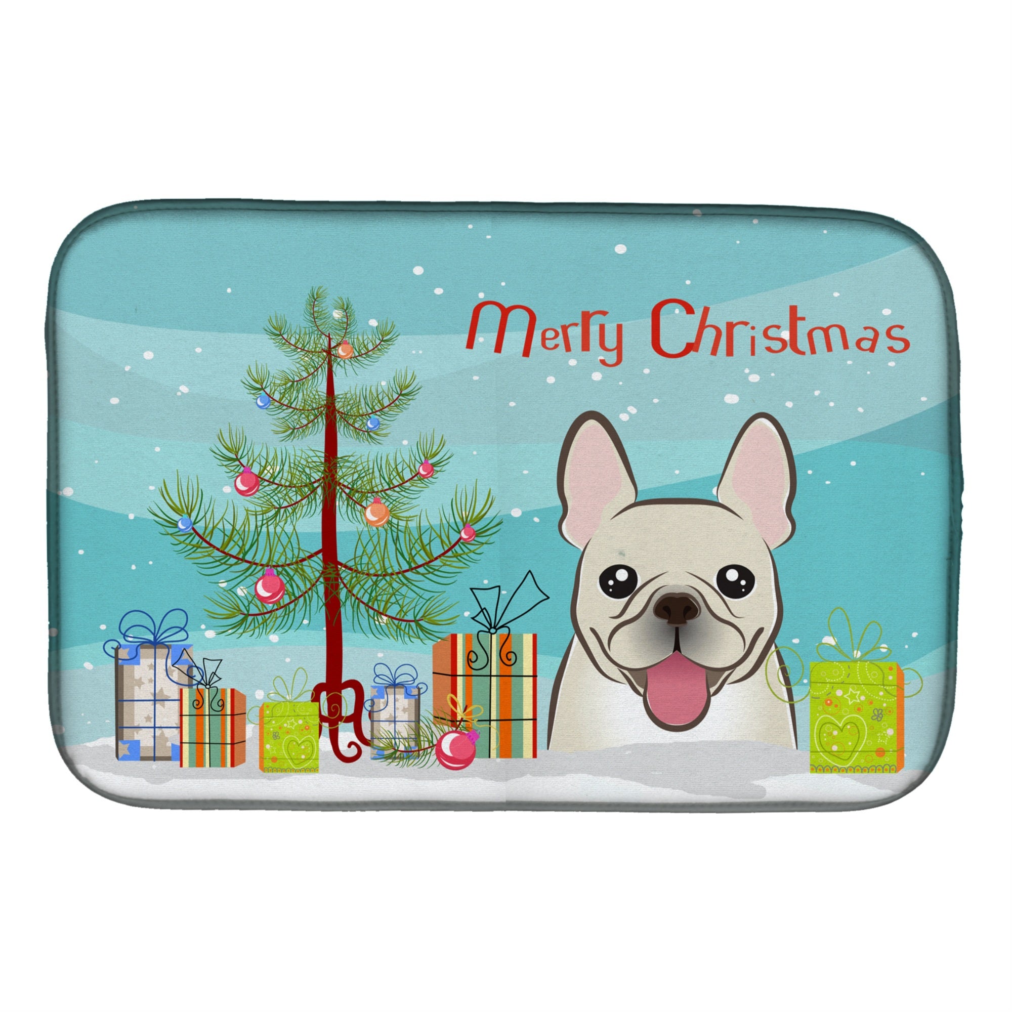Caroline'S Treasures Bb1610Ddm Dish Drying Mat, 14 X 21, Christmas Tree